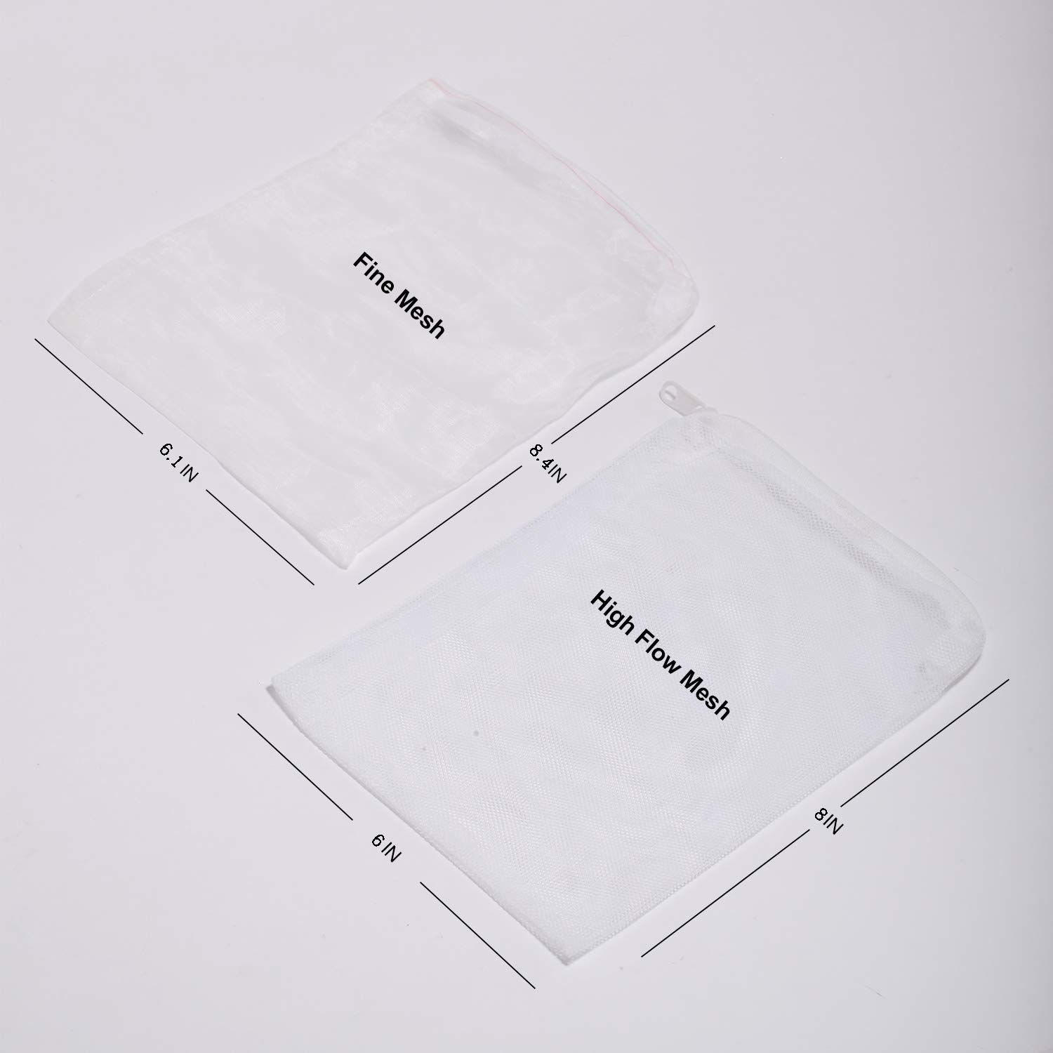Premium Aquarium Filter Media Bag - Fine Nylon Mesh & High Flow Design with Zipper - Ideal for Fish Tank, Reef, and Pond Filtration Systems