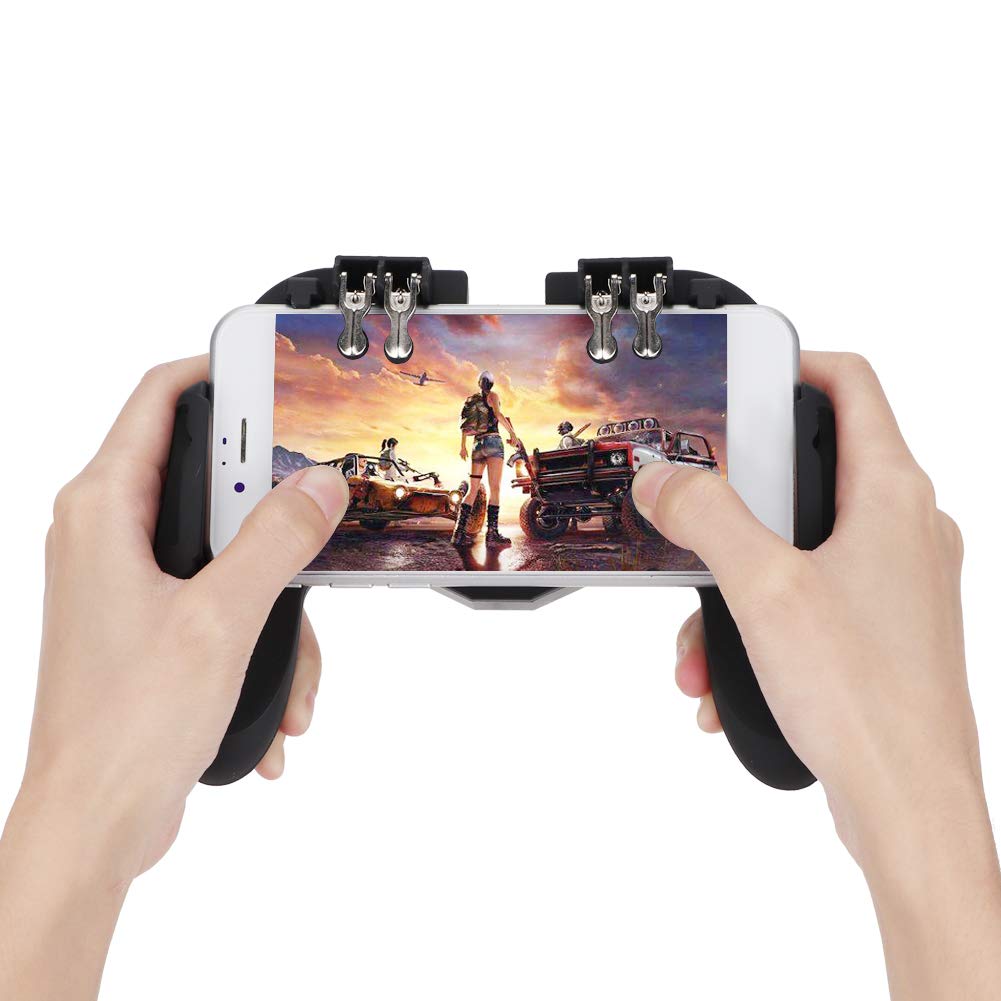 CICIGLOW Mobile Game Controller for PUBG & Fortnite - Ergonomic Smartphone Gamepad with Cooling Fan - Compatible with iPhone & Android - Perfect for Gaming on the Go & Esports Tournaments