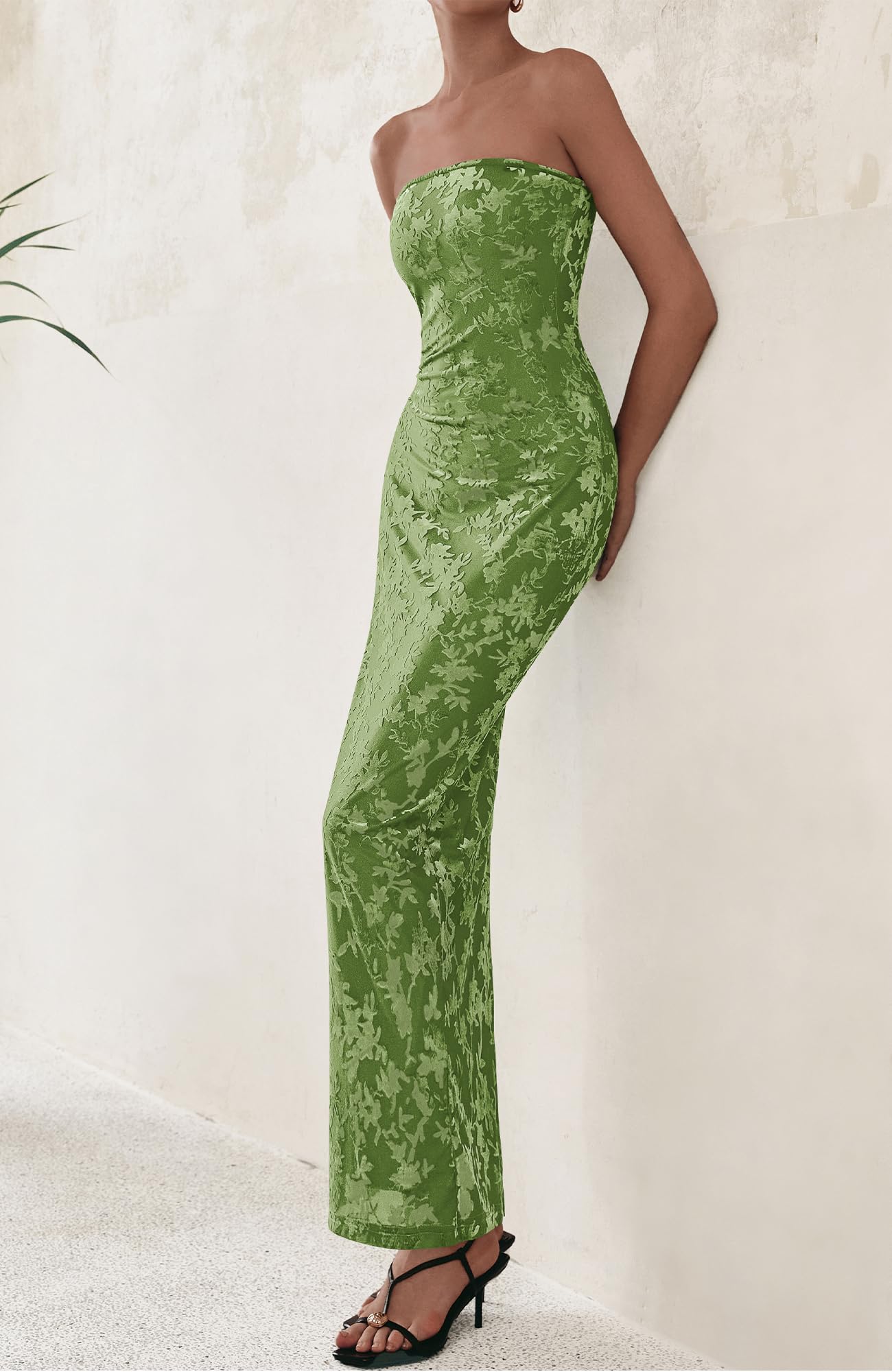 BTFBM Women's Elegant Floral Bodycon Maxi Dress 2025 - Wedding Guest, Cocktail Party & Spring Occasion Dresses with Side Split for Formal Events & Evening Wear