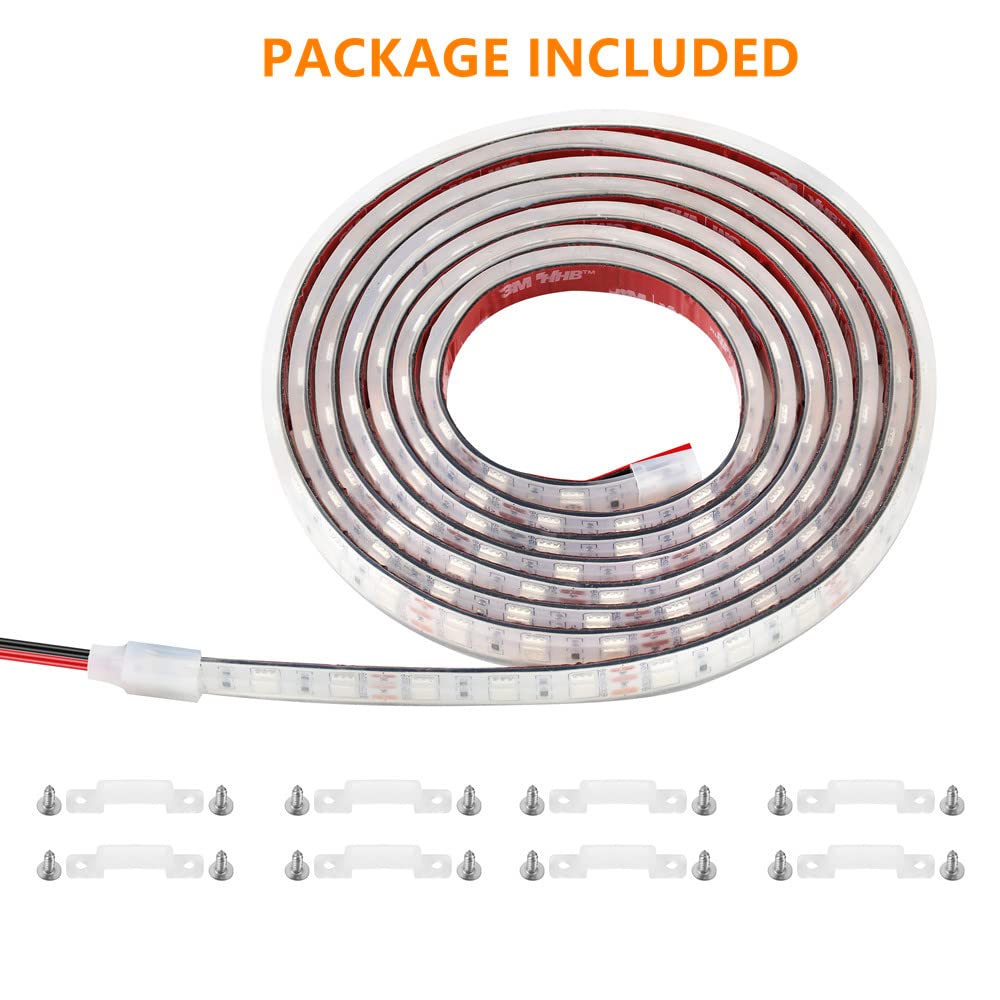 12V 6FT IP68 Waterproof Marine LED Strip Lights - Submersible Boat Lighting for Underwater, Deck & Interior | Blue Courtesy Lights for Night Fishing, Pontoon & Kayak | Perfect for Boat Parties & Water Activities