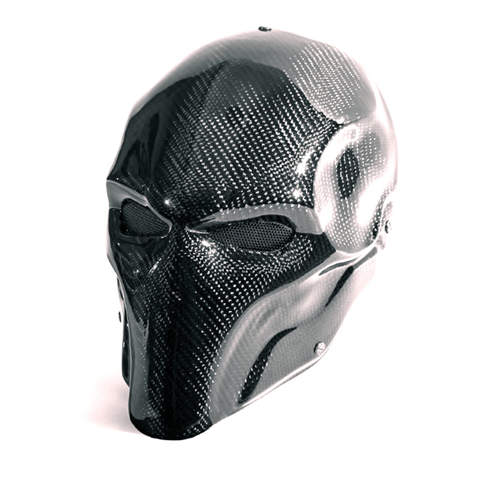 100% Carbon Fiber Deathstroke Terminator Helmet Mask - Premium Cosplay Prop for Comic Con & Halloween - Hunting & Tactical Gear for LARP & Airsoft Games
