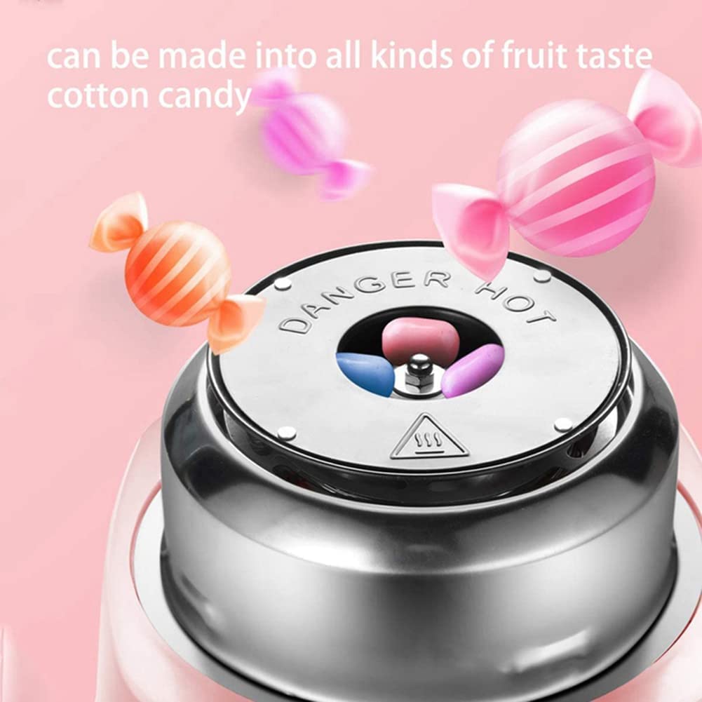 Mini Cotton Candy Machine for Kids - Portable Candy Floss Maker with Sugar Scoop & Sticks - Perfect for Birthday Parties, Home Use, Gifts & Carnivals (Great for Events, Family Fun & Sweet Treats)