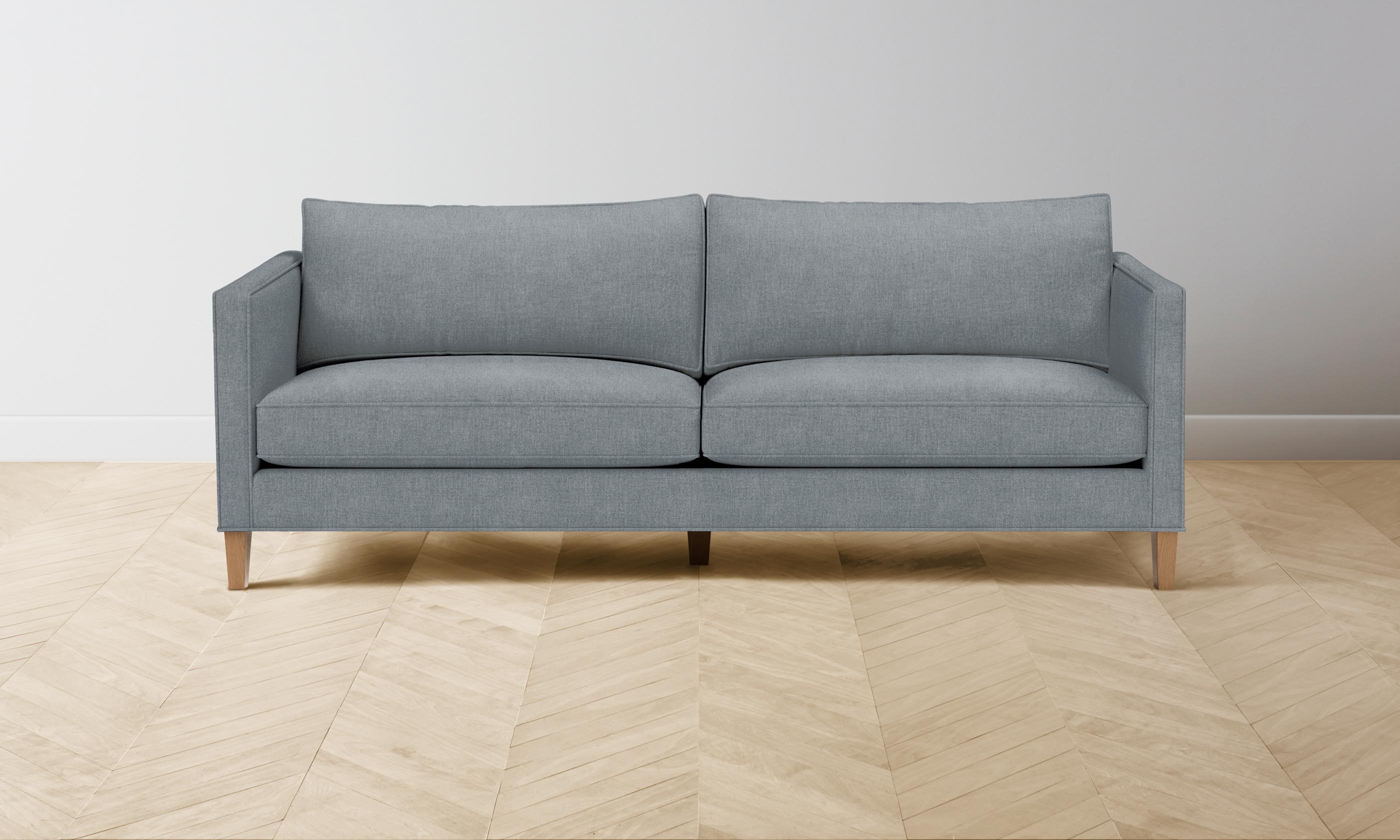 Crosby Sofa - Performance Mélange Weave Aegean Fabric - Modern Living Room Furniture for Home & Office Comfort