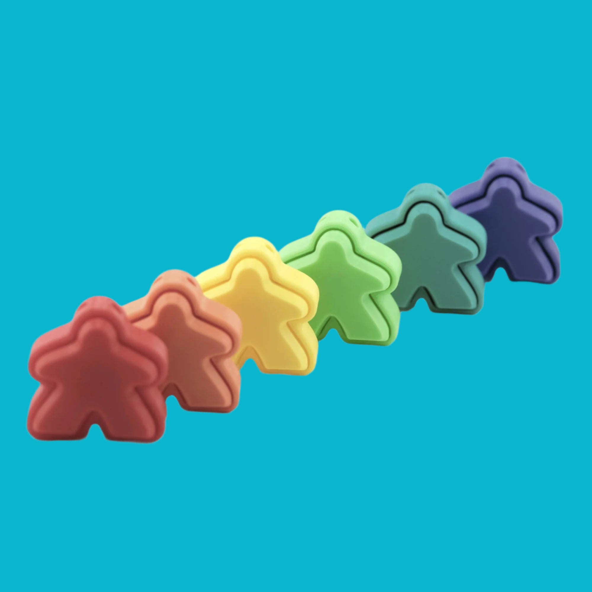 3D Printed Meeple Clicker - Fun & Durable Board Game Accessory for Catan, Ticket to Ride & More - Perfect for Tabletop Gamers & Collectors