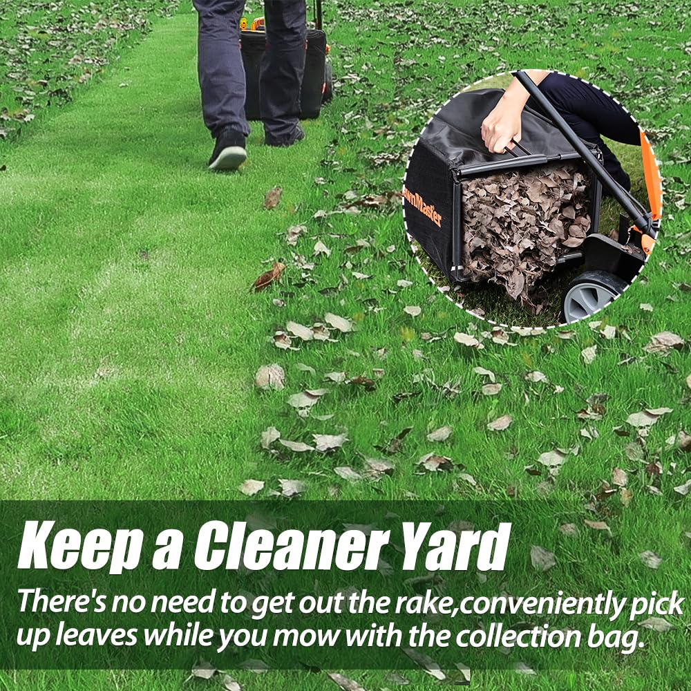 LawnMaster MEB1114K 15-Inch 11AMP Electric Corded Lawn Mower - Lightweight & Powerful for Small to Medium Yards - Perfect for Home Lawn Care & Garden Maintenance