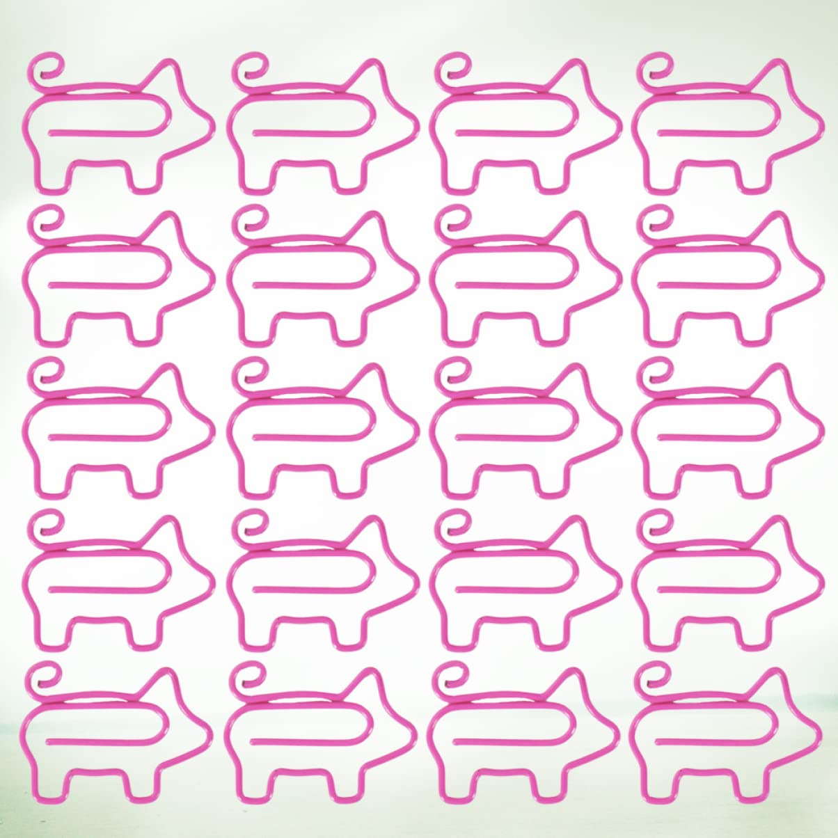 Operitacx 100pcs Metal Pig-Shaped Paper Clips - Decorative Office Supplies for Home, School & Office Organization - Fun Stationery for Notes, Documents & Bulletin Boards