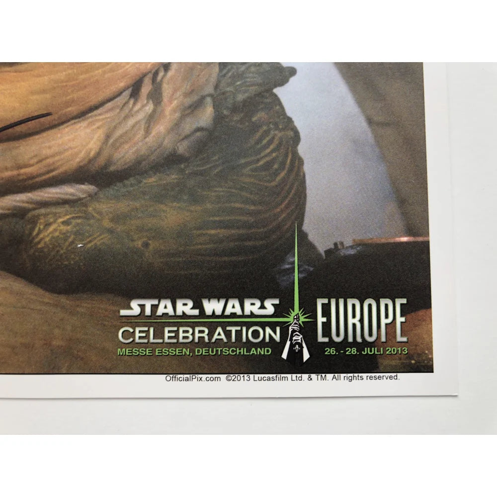 John Coppinger Signed Jabba the Hutt 8x10 Photo with COA PSA/DNA - Star Wars Autograph Collectible for Fans & Display
