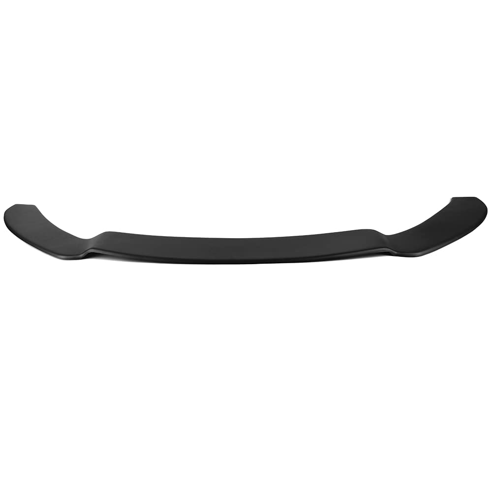 IKON MOTORSPORTS Front Splitter Lip & Rods for 2013-2014 Ford Focus ST | Matte Black Polypropylene Replacement Body Kit | Carbon Fiber Style Air Dam Chin Spoiler | Enhanced Aerodynamics & Sporty Look | Perfect for Street Racing & Car Shows