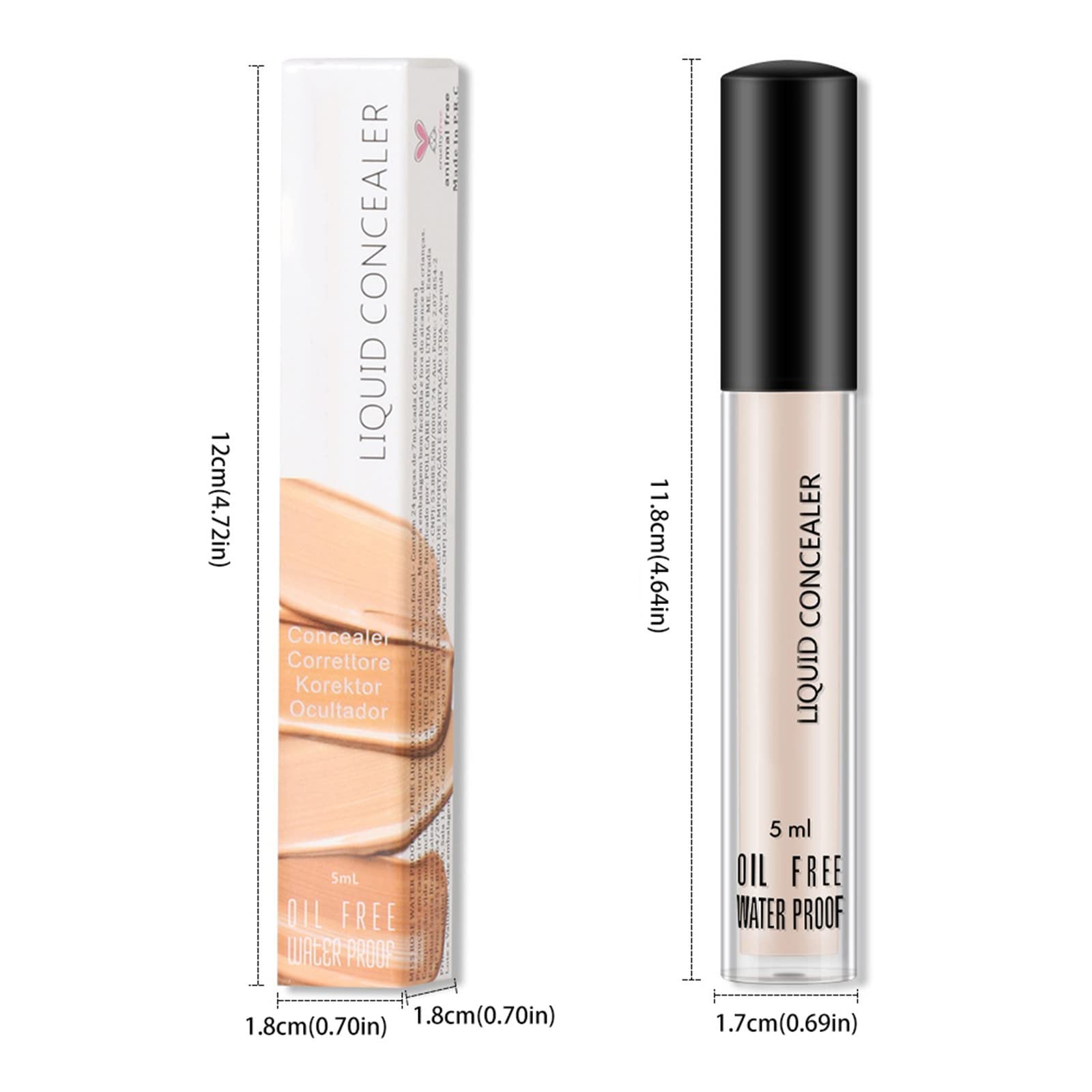 Long Lasting Lightweight Eye Priming Concealer - 3.5ml Makeup Tape for Dark Circles & Blemishes | Perfect for Everyday Wear & Special Occasions