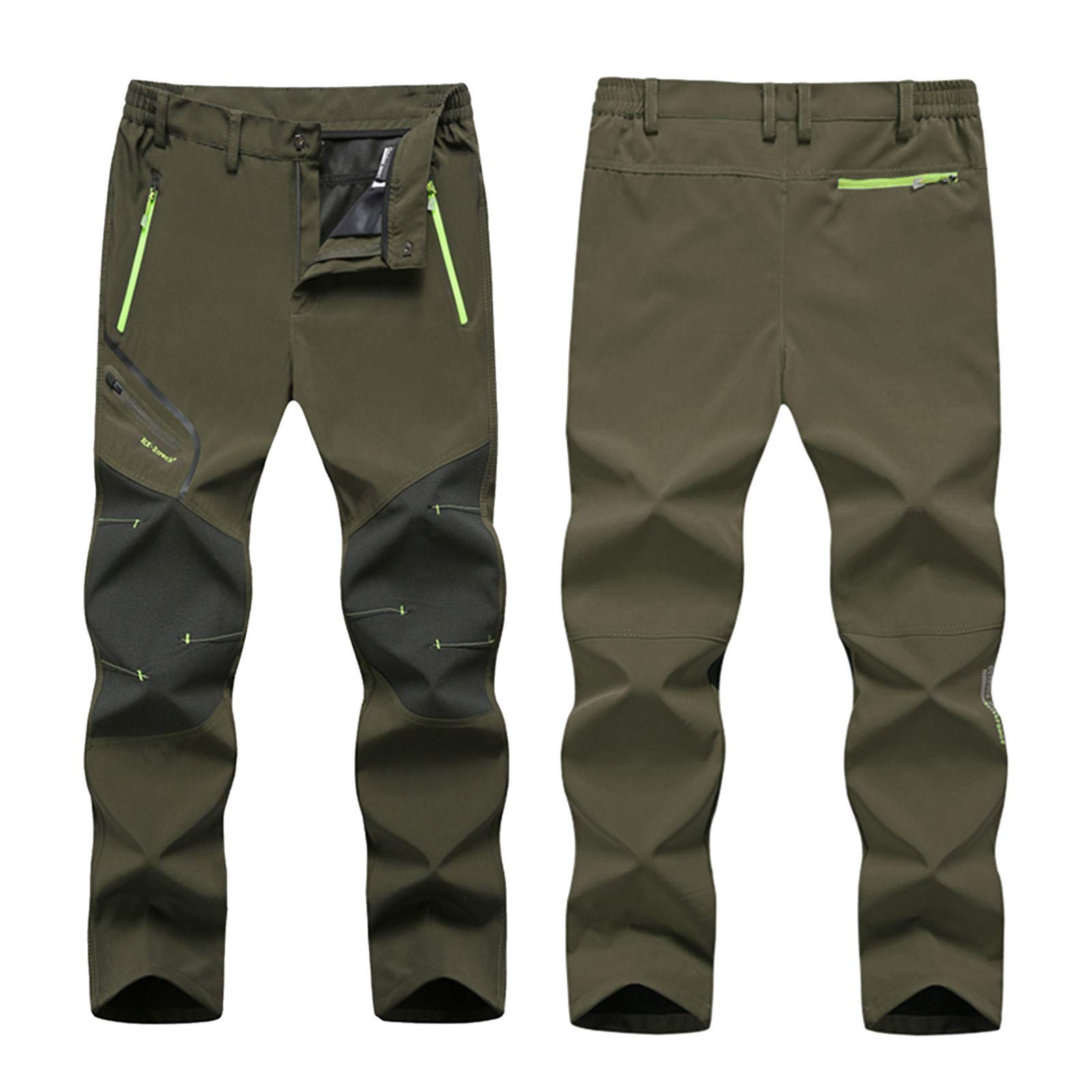 FGUUTYM Men's Modern Waterproof Hiking Pants - Windproof & Warm Outdoor Trousers for Camping, Trekking & Winter Adventures | Durable Water-Resistant Men's Pants for Hiking, Travel & Outdoor Activities
