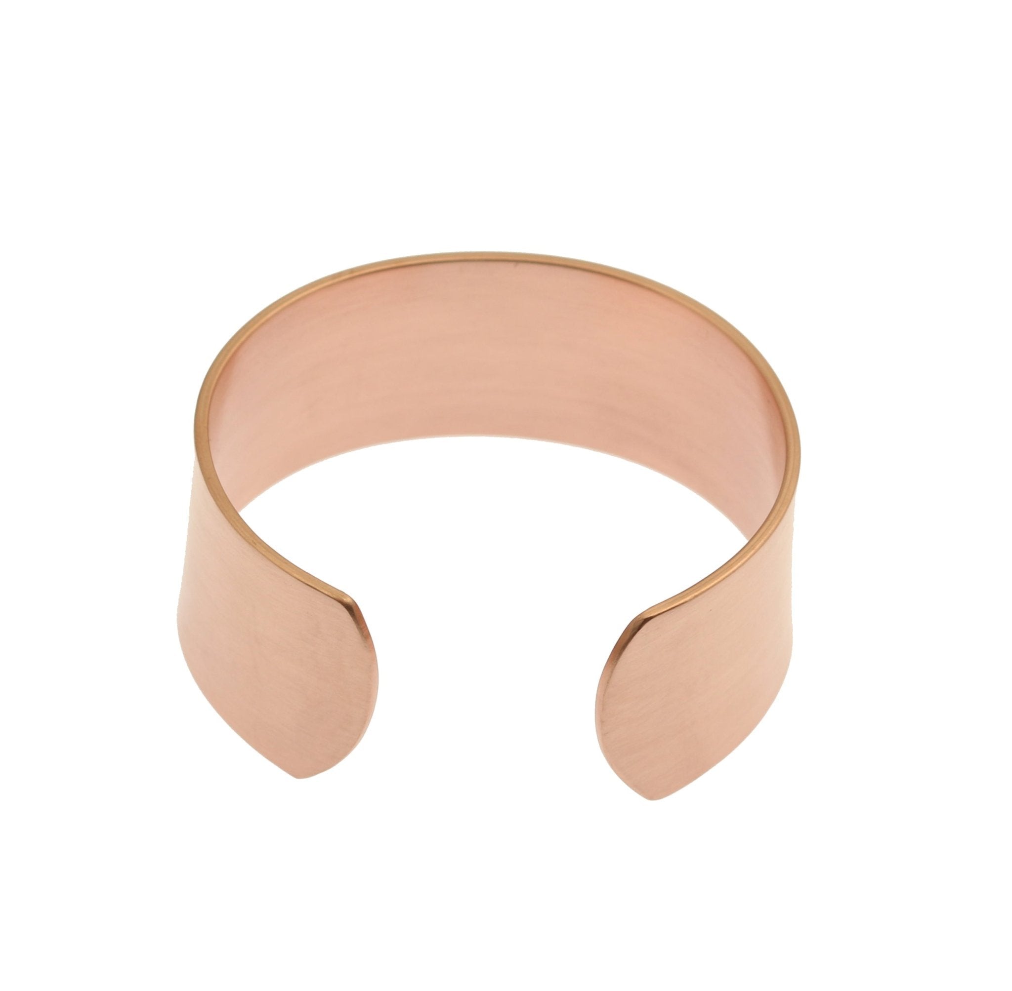 1 Inch Wide Brushed Copper Cuff Bracelet for Women - Vintage Boho Jewelry - Perfect for Casual Wear, Weddings & Special Occasions