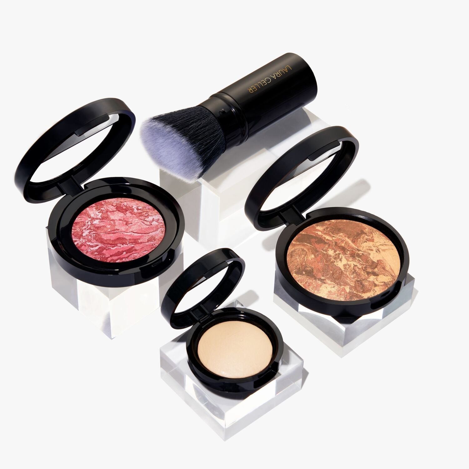 Laura's Daily Routine: Natural Finish Full Face Makeup Kit (4 PC) - Perfect for Everyday Glam & On-the-Go Touch Ups