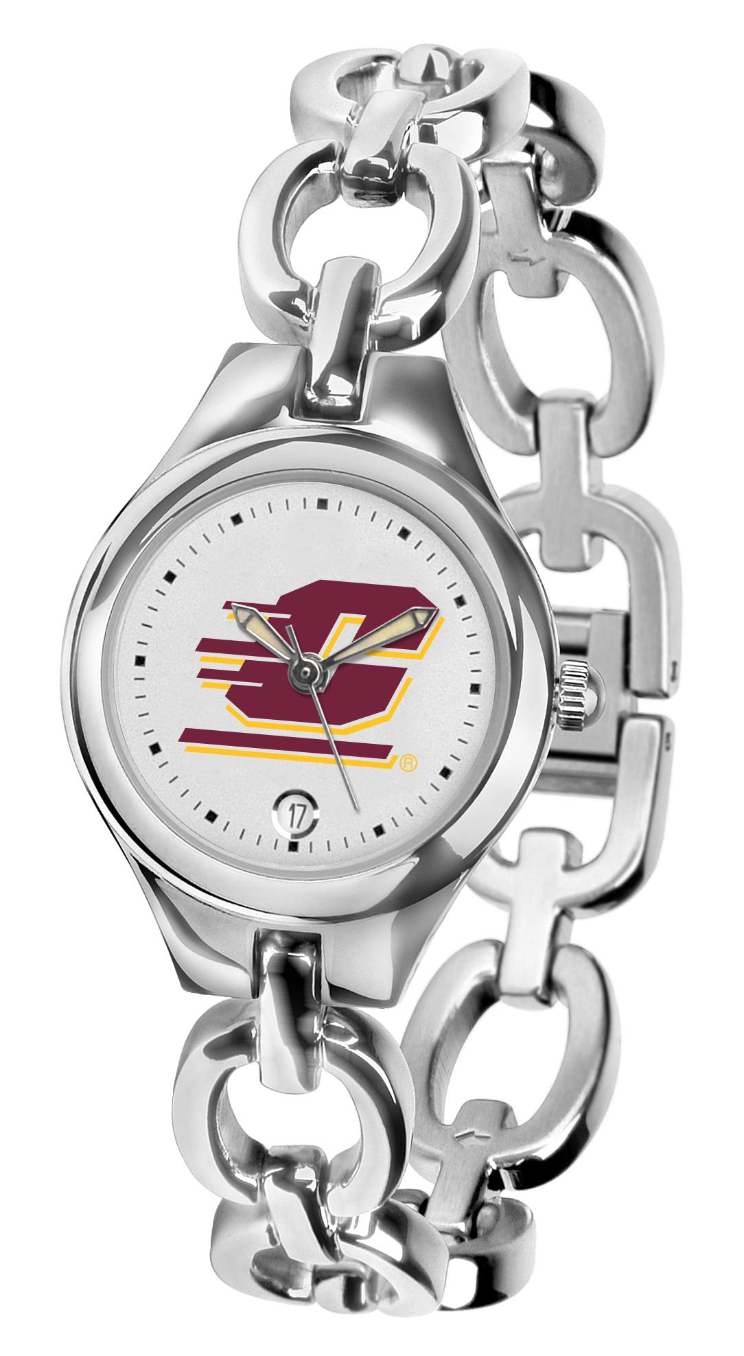 SunTime Ladies' Central Michigan Chippewas Eclipse Watch - Stylish Women's Sports Watch for Game Day & Campus Life - Perfect for Fans, Students & Alumni