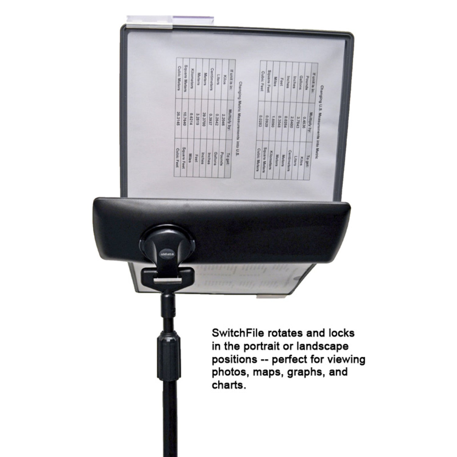 SwitchFile 10-Pocket Floor Stand Document Organizer - Perfect for Office, Classroom, and Home Filing System