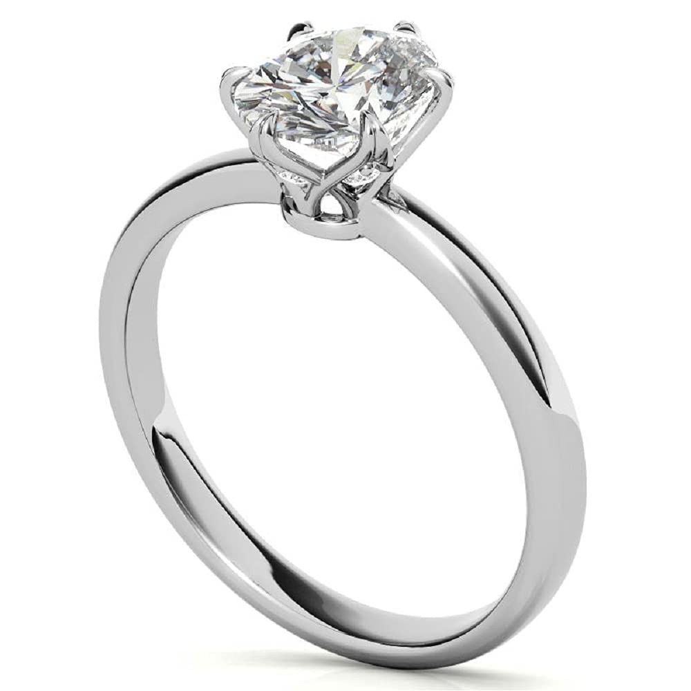 2.50 Carat Oval Moissanite Engagement Ring - Vintage Solitaire 4-Prong Setting Silver Wedding Band - Infinity Accent Eternity Ring for Anniversary, Promise & Gift by Neerja Jewels | Perfect for Proposals, Weddings & Special Occasions