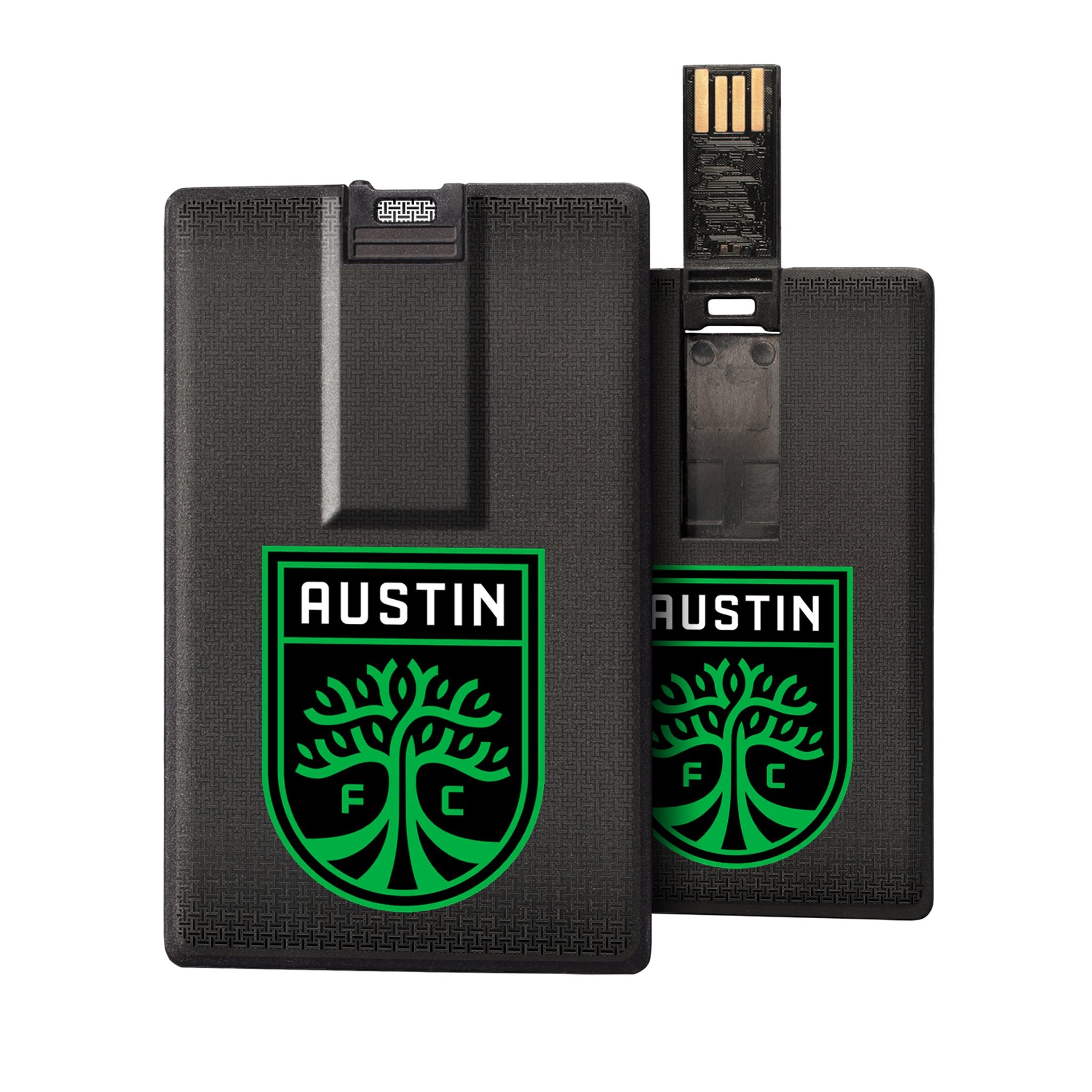 Austin FC 32GB Linen Credit Card USB Flash Drive - Portable Storage for Soccer Fans, Office & Travel Accessories