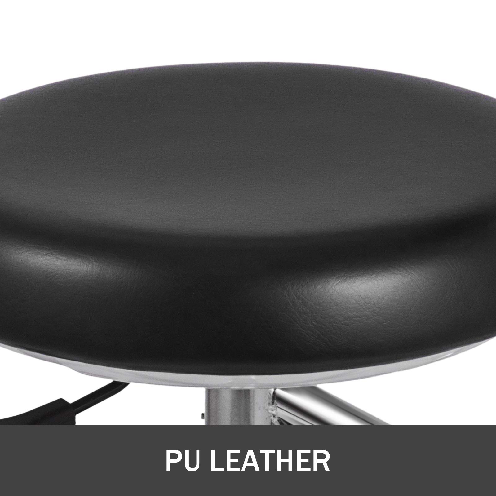 VEVOR Adjustable Dental Stool with 360° Swivel & PU Leather Armrests - Ergonomic Dentist Chair for Clinics, Hospitals & Home Dental Care - Height Adjustable Doctor Stool for Comfortable Patient Treatment