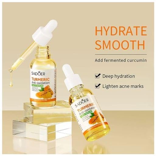 YELURI Turmeric Anti-Oxidant Serum for Dark Spot Correction & Skin Revitalization - 30ml | Brightening Face Treatment for Hyperpigmentation & Dull Skin | Perfect for Daily Skincare Routine & Nighttime Repair