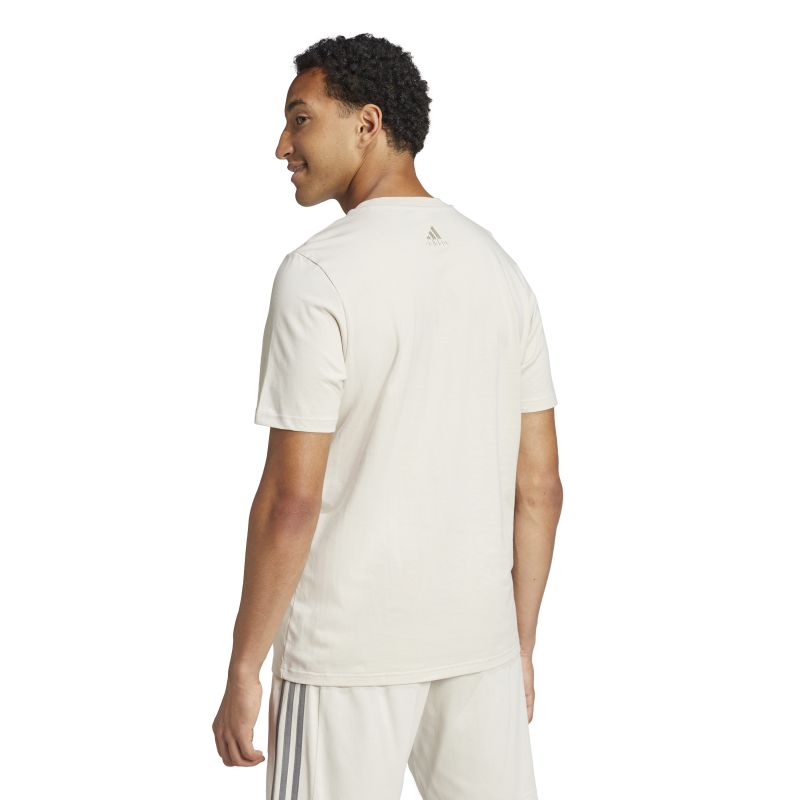 Adidas Men's Essentials Big Logo T-Shirt - Soft Cotton Jersey Tee for Casual Wear, Gym & Everyday Outfits
