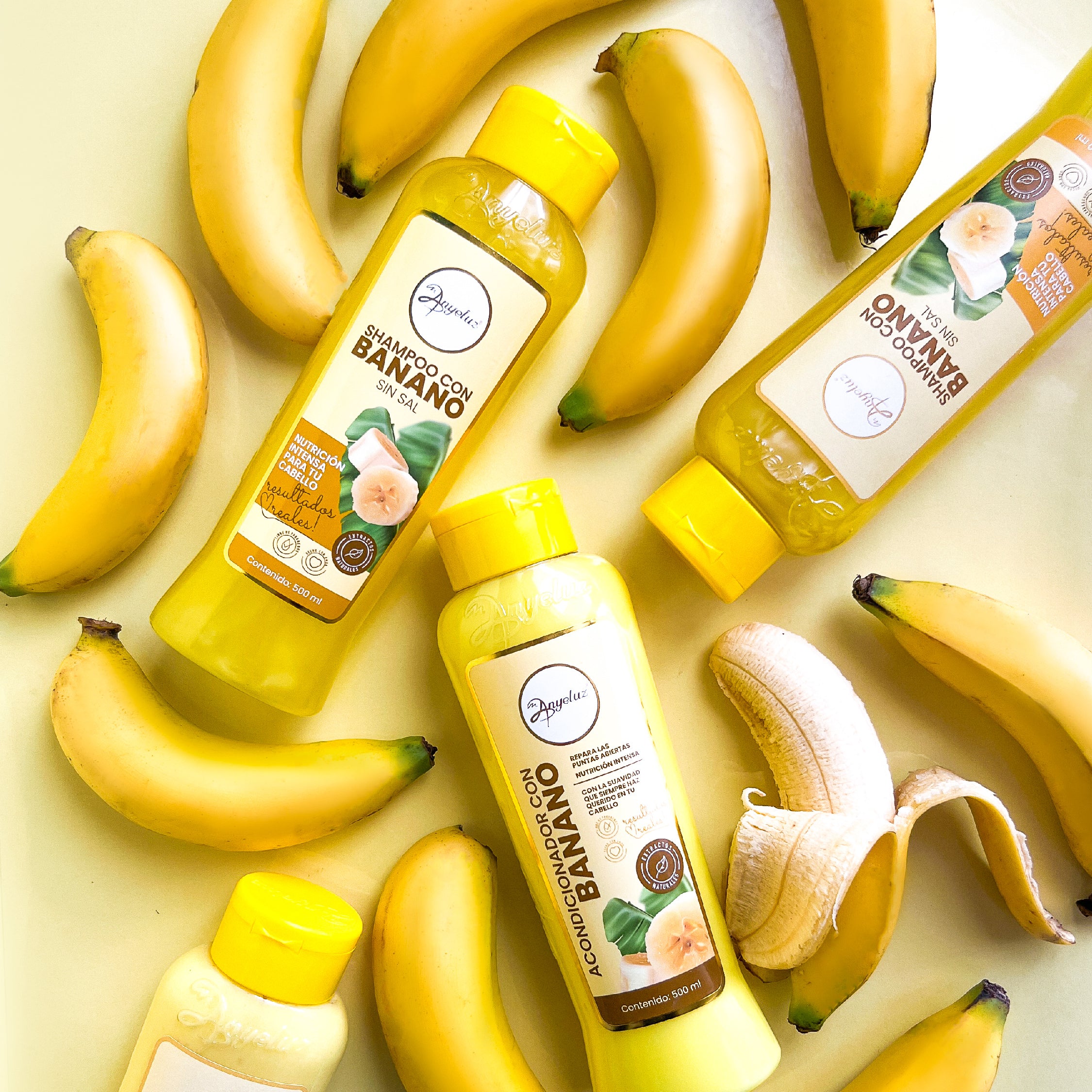 Anyeluz Banana Deep Conditioning Hair Mask - Natural Moisturizing & Repairing Treatment for Dry, Damaged Hair - Perfect for Salon-Quality Hair Care at Home
