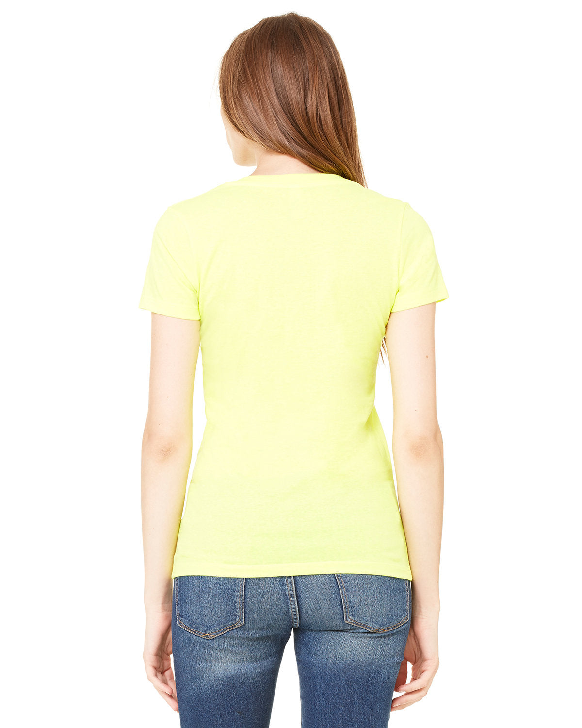 Bella + Canvas B6035 Women's Soft Jersey Short Sleeve V-Neck T-Shirt - Comfortable Casual Tee for Everyday Wear, Gym, and Layering