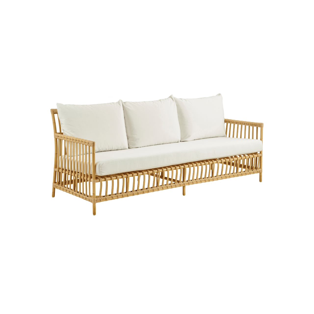 Caroline Outdoor 3-Seater Sofa Set - Waterproof Patio Furniture for Garden, Balcony & Backyard - Comfortable All-Weather Couch for Relaxing Outside