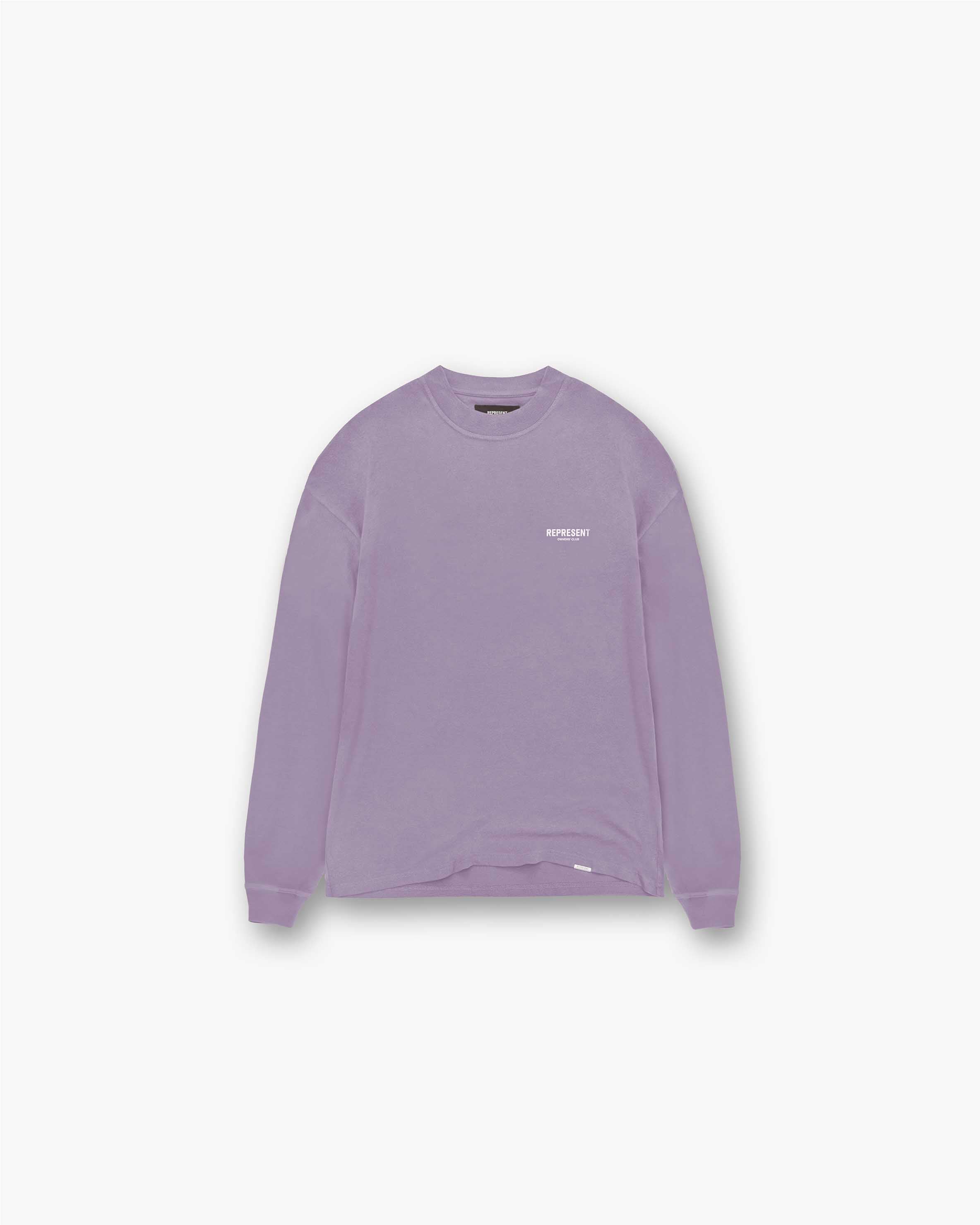 Represent Owners Club Vintage Violet Long Sleeve T-Shirt | Retro Streetwear Fashion | Perfect for Casual Wear, Urban Outfits & Music Festivals