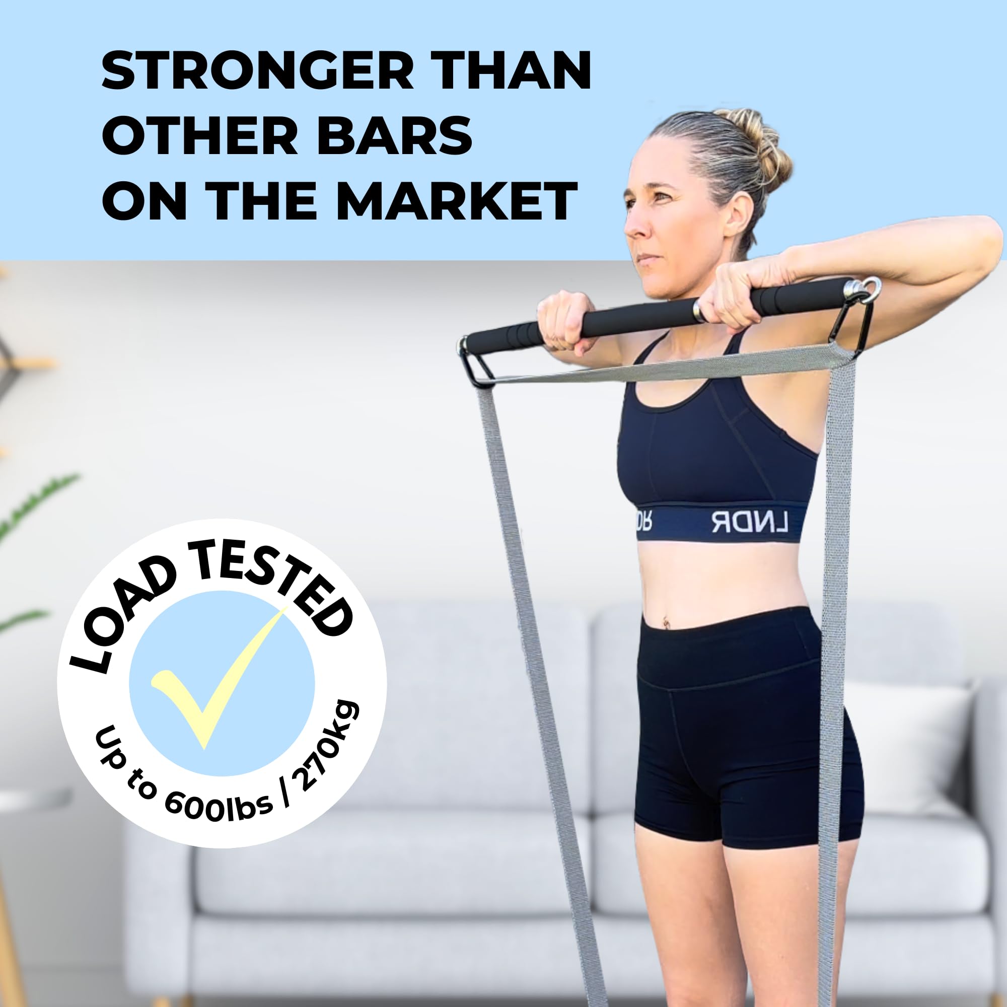 Resistance Body Bar - Premium Workout Equipment for Strength Training & Home Gym - Perfect for Fitness, Yoga, and CrossFit Exercises