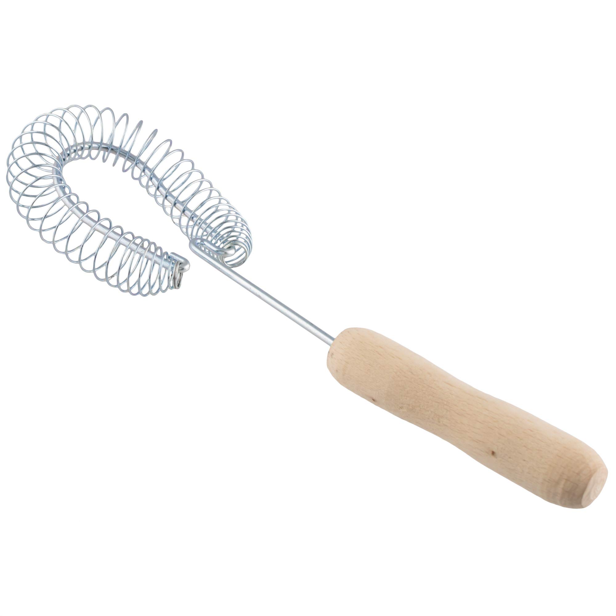 Premium Stainless Steel Wire Whisk Set of 2 - Ergonomic Wooden Handle Egg Beater - Durable Cooking Whisk for Baking, Mixing & Whipping - Perfect for Cakes, Soufflés & Creams