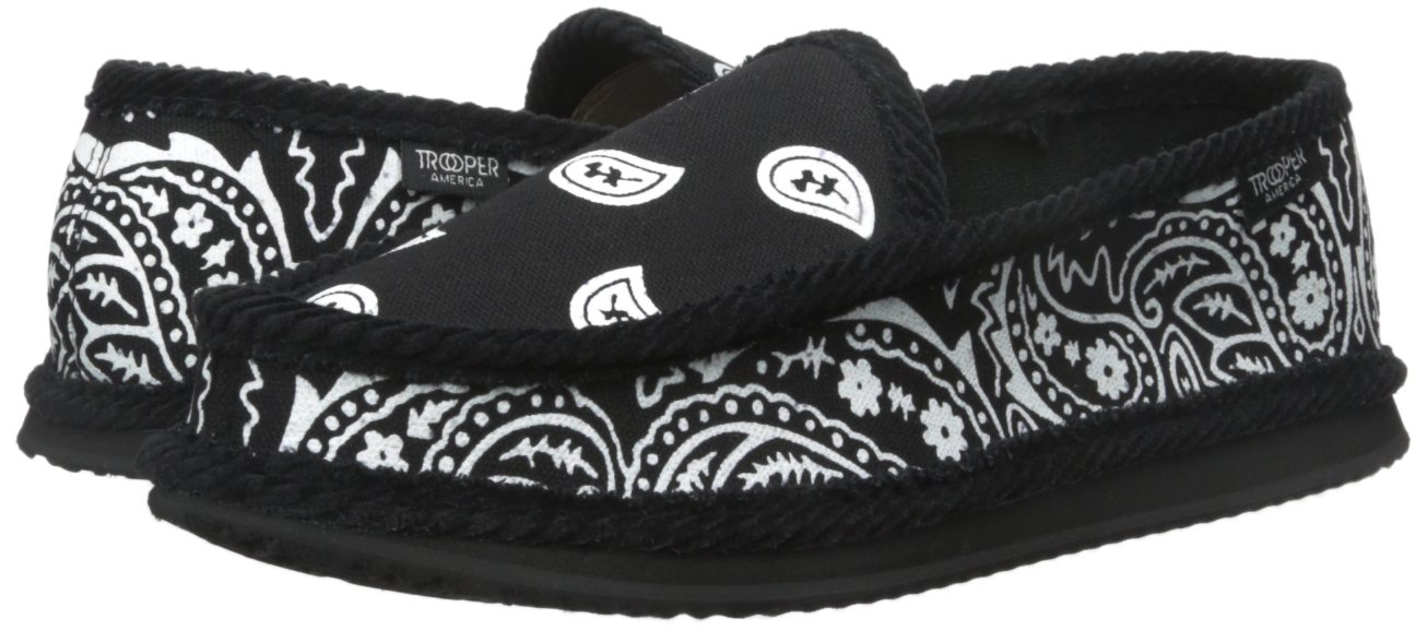 **Troooper America KS-002 Paisley Bandanna Slip-On House Slippers for Men & Women - Cozy Indoor Comfort for Home, Lounge, and Travel**