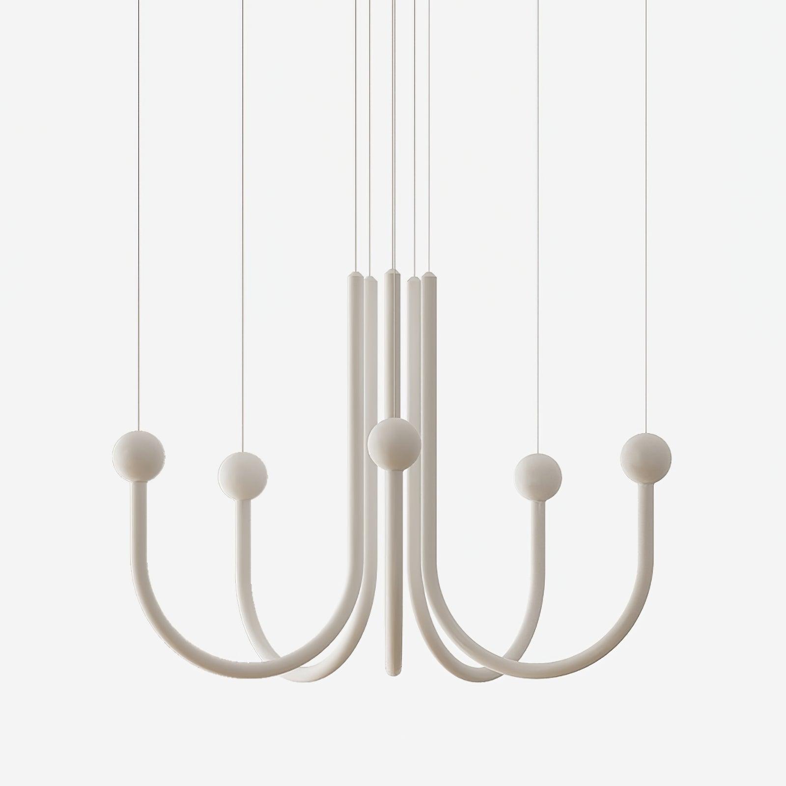 Modern Chord Point Pendant Light - Adjustable Hanging Ceiling Lamp for Kitchen Island, Dining Room & Bedroom Lighting - Industrial Style Fixture with Vintage Edison Bulb Compatibility