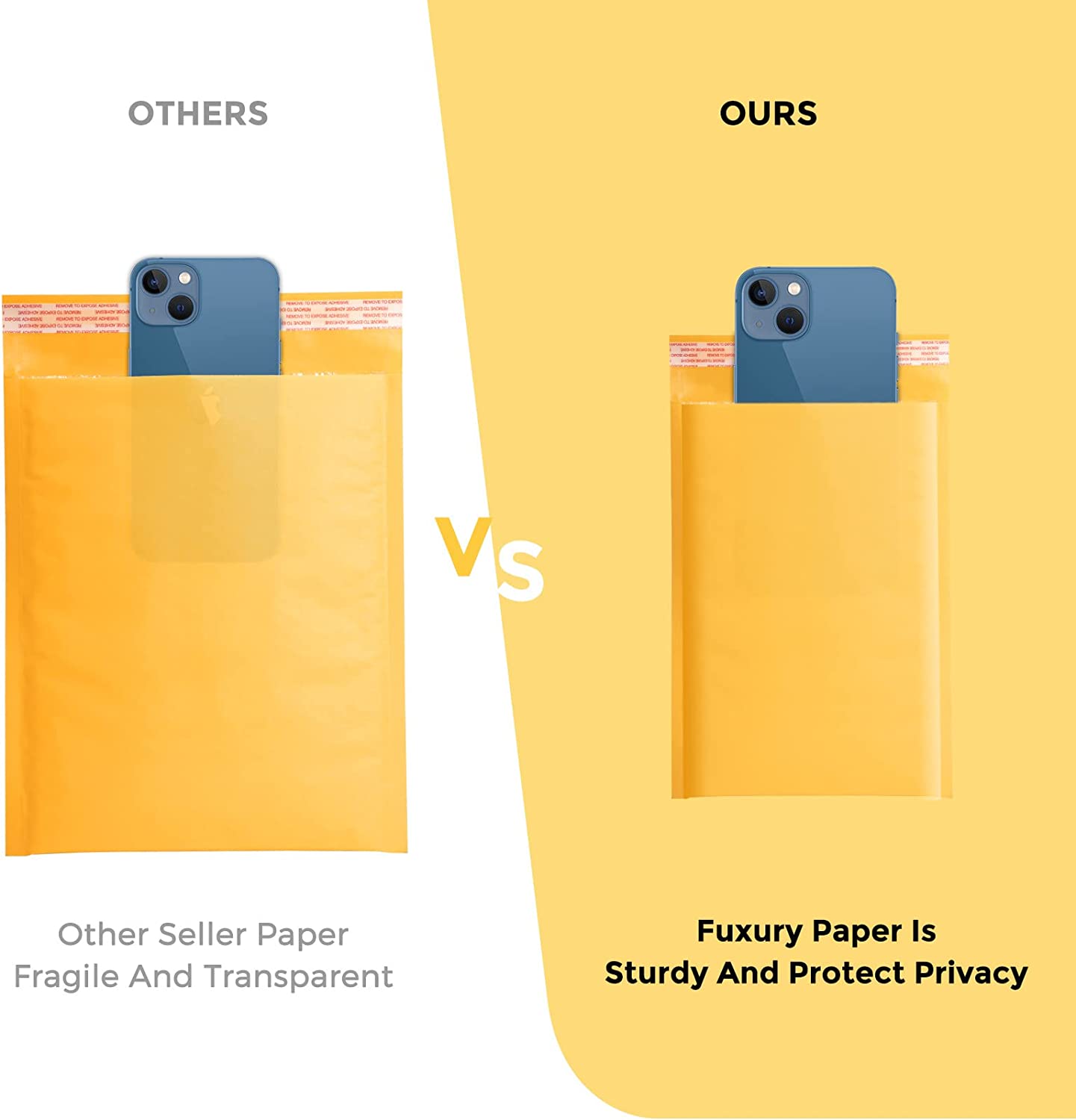 Kraft Bubble Mailer Padded Envelope - Self-Sealing Shipping Envelopes for Ecommerce, Small Business & Online Sellers - Perfect for Shipping Jewelry, Books, Documents & Small Items