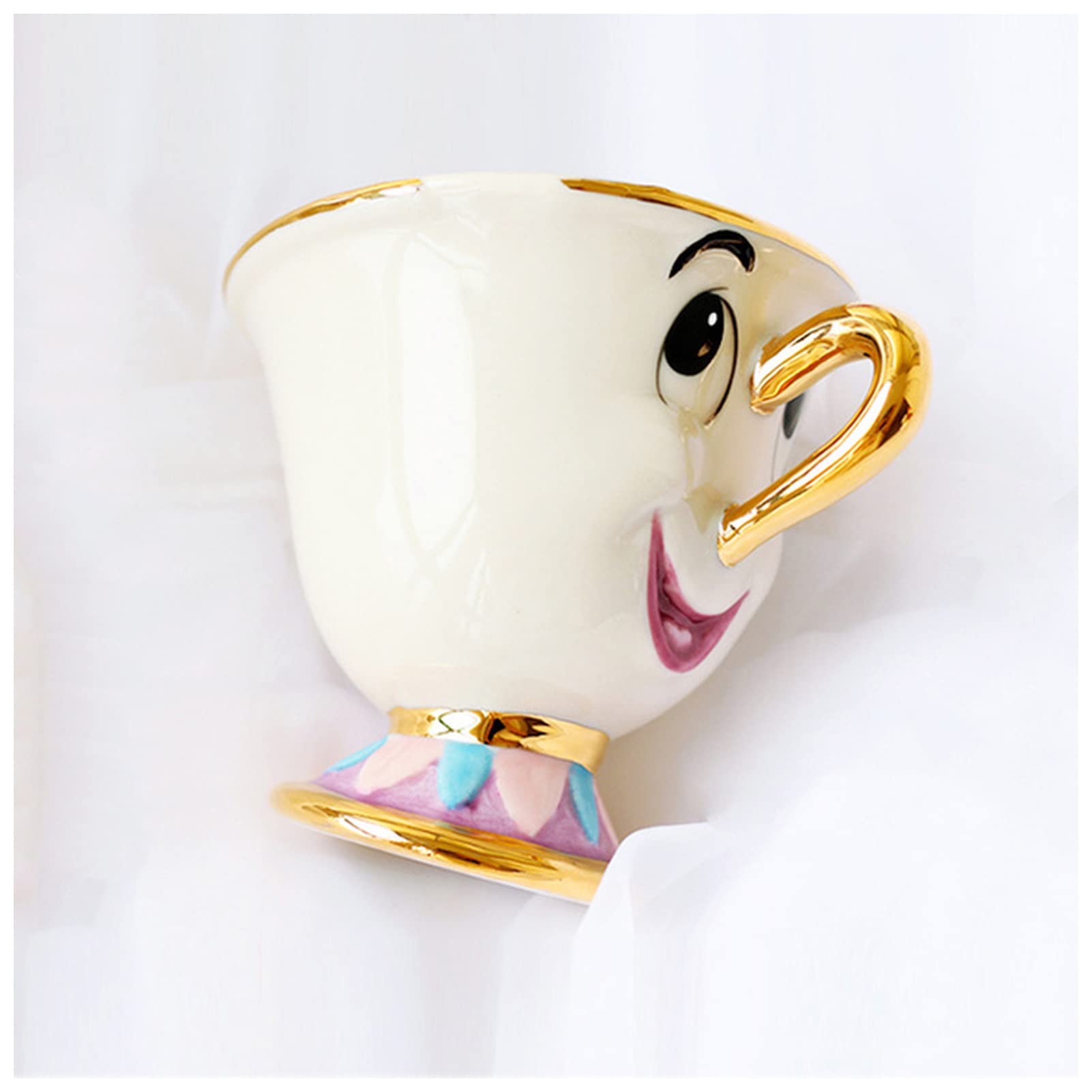 Disney Beauty and the Beast Cartoon Teapot Mug Set - Chip Tea Pot & Cup - Perfect Christmas Gift for Coffee & Tea Lovers (1 Cup Size) - Ideal for Disney Fans, Tea Parties, and Cozy Home Decor
