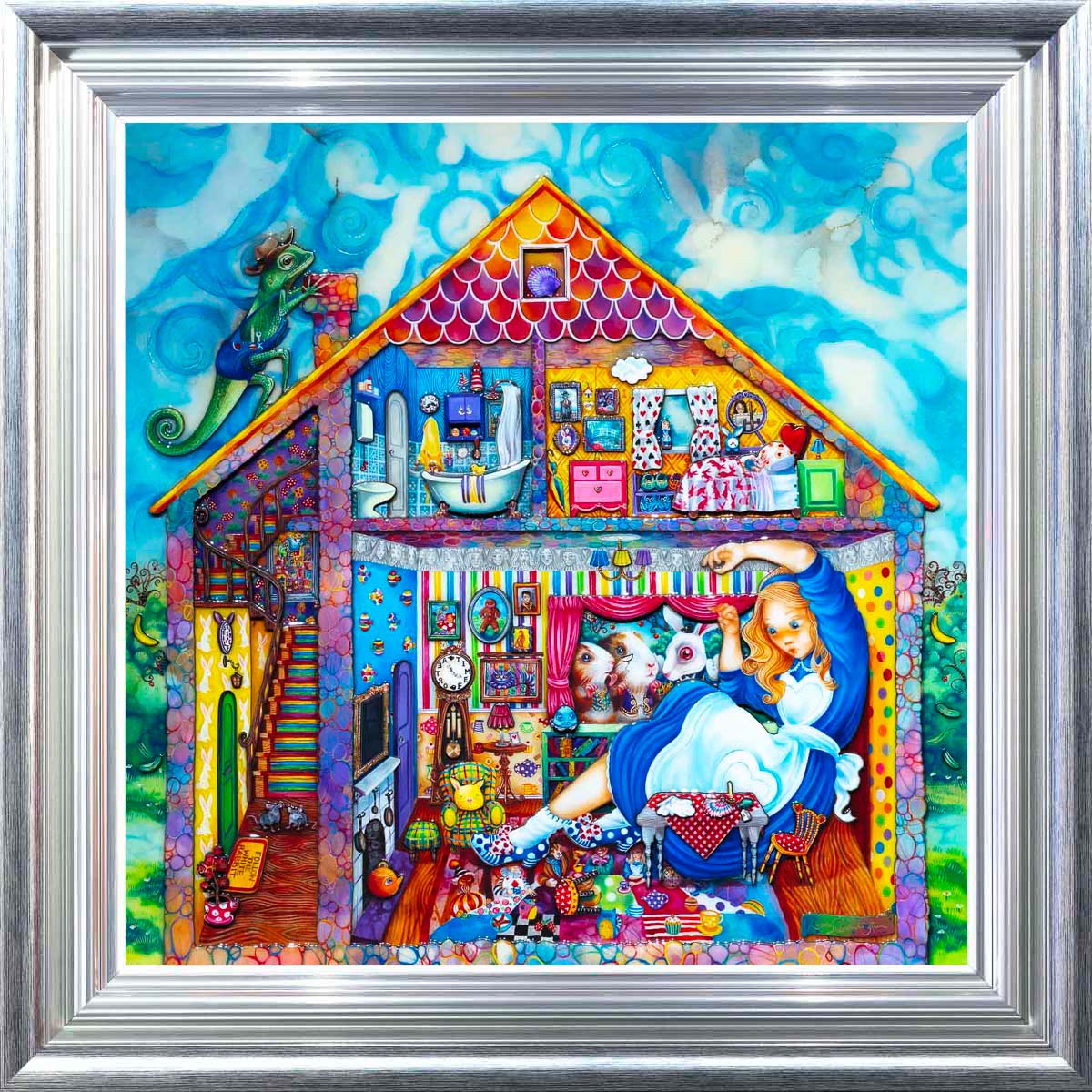Alice in William Rabbit's House - Rare Artist Proof Edition - Collectible Vintage Book - Perfect for Disney Fans & Classic Literature Collectors