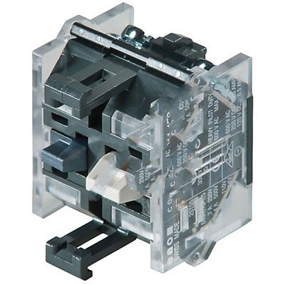 EAO 704.910.4FS Switch Contact Block - 10A Slow Make 2 NC Silver Screw - Perfect for Industrial Control Panels and Machinery Safety Systems