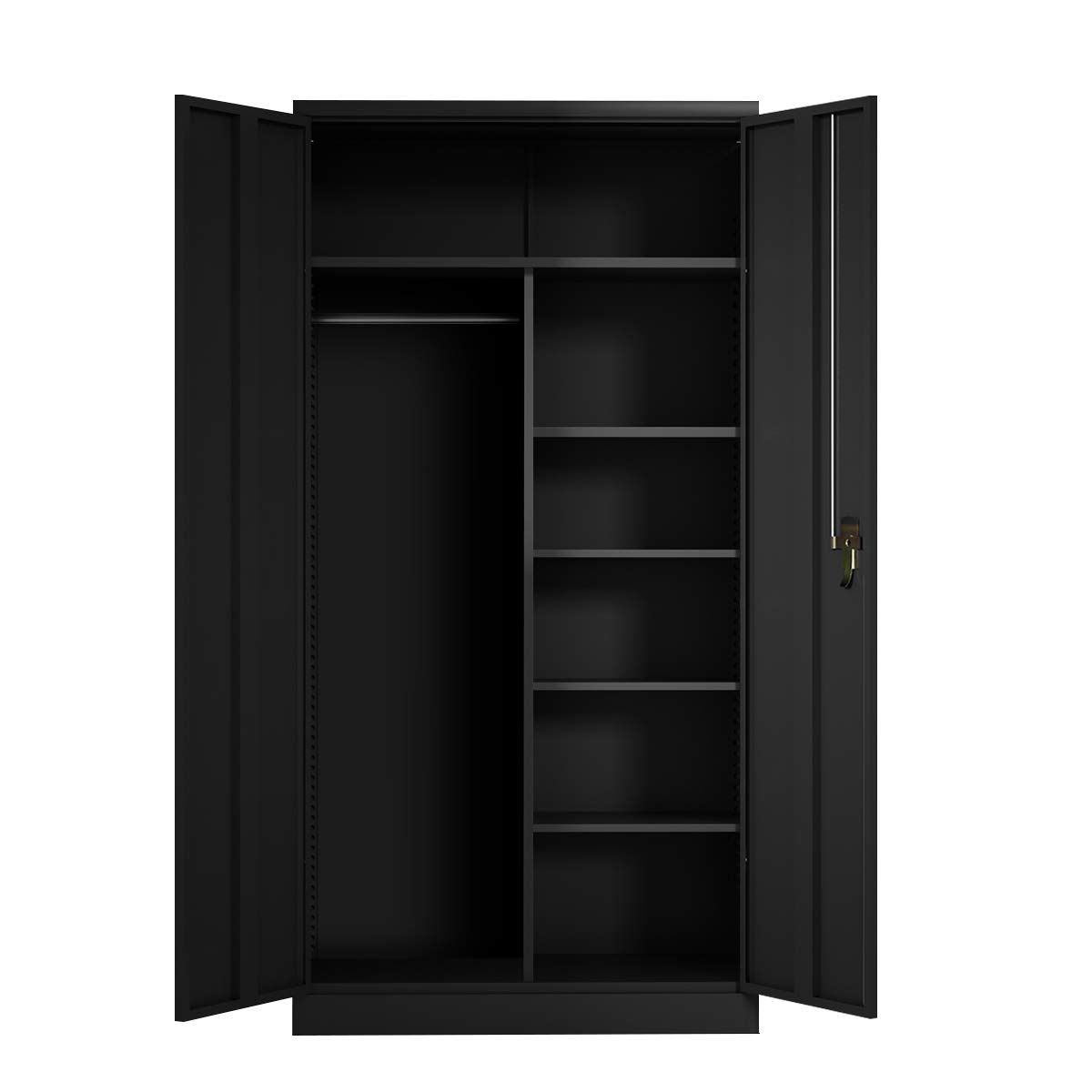 SUXXAN Industrial Metal Wardrobe Cabinet - 70.9