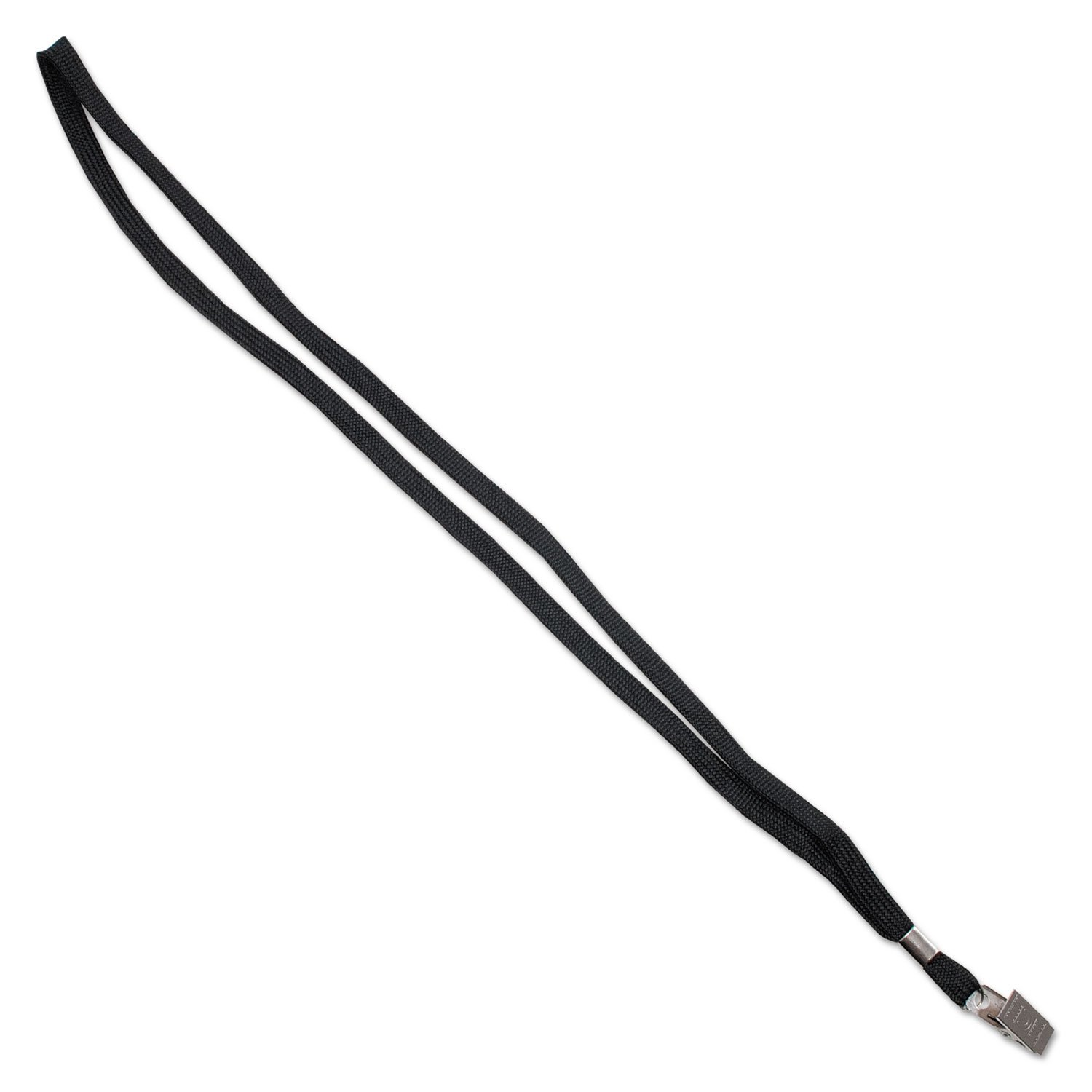 Black Neck Lanyard with Clip - 24