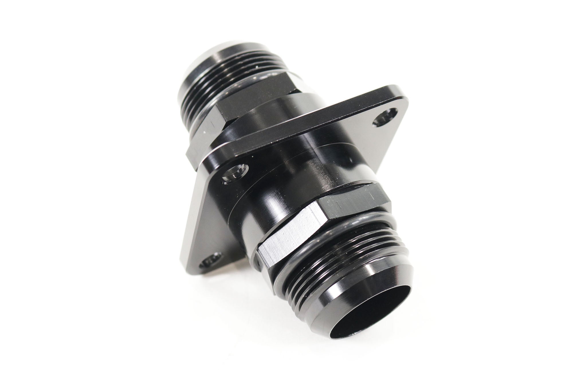 High-Performance Billet Single Firewall Pass Thru 20 ORB Fitting - Universal Intercooler, PCV Burn Down & Turbo System Upgrade - Perfect for Automotive & Racing Applications
