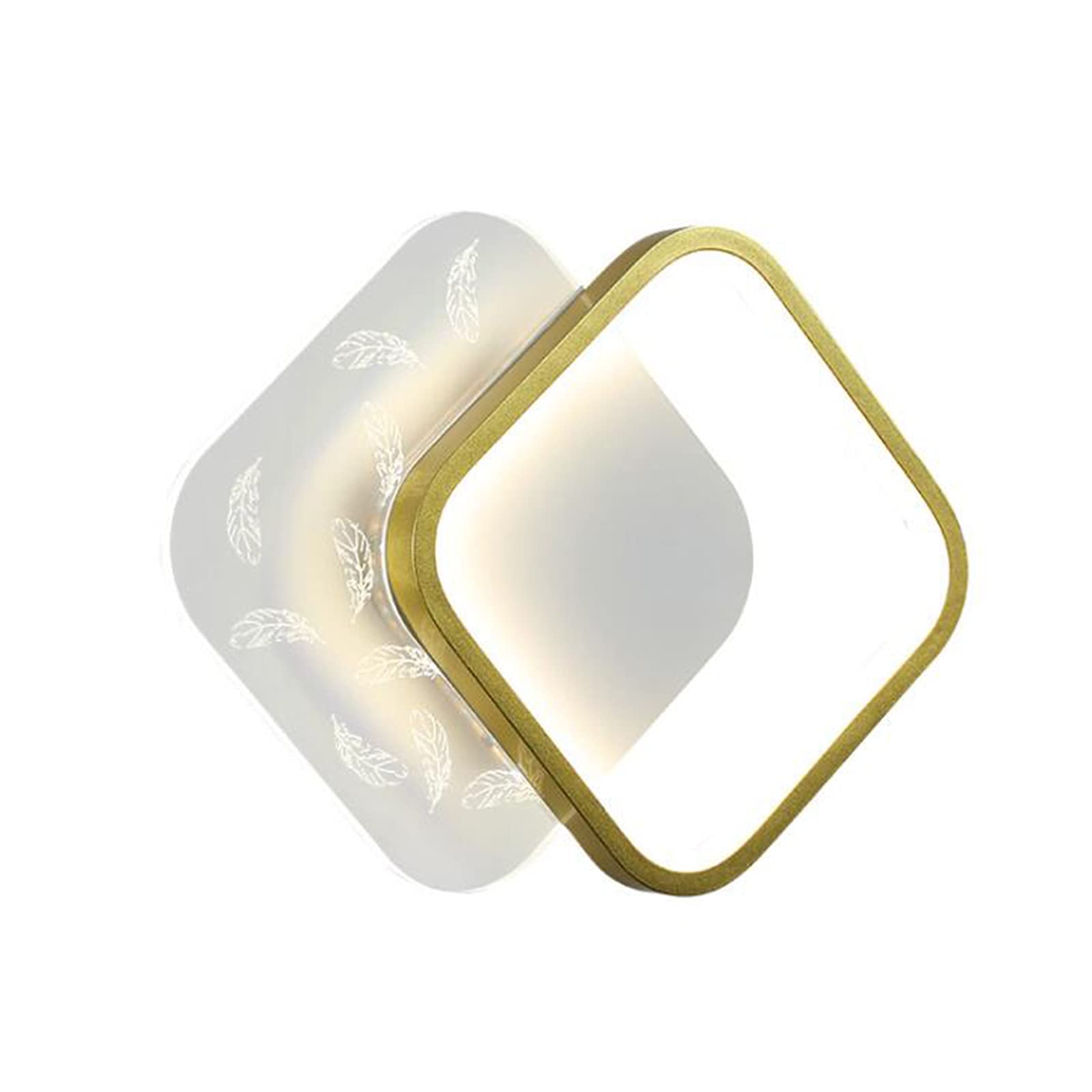 Modern Square Wall Lamp - Creative Living Room Sconce for Home Decor, Indoor Background Lighting, Warm White LED Wall Light for Bedroom, Hallway & Corridor