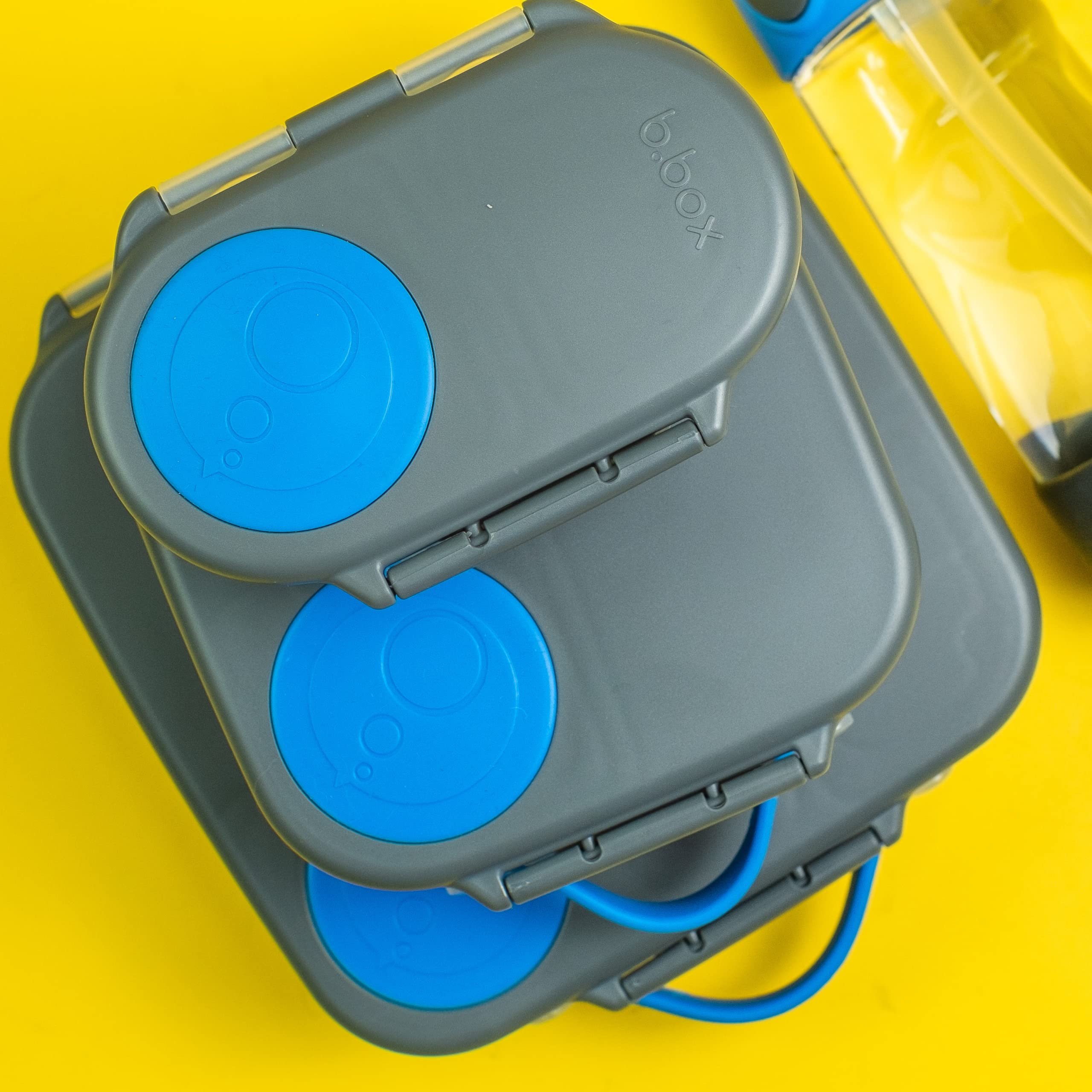 Bento Lunch Box Set for Kids - 3-Pack Insulated Meal Containers with Oversized Bento Box & Mini Snack Boxes | School Lunch Supplies for Toddlers & Children | Perfect for School, Picnics & Travel (Blue Slate)