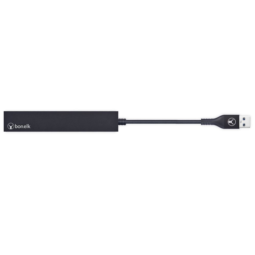 Bonelk 4-Port USB 3.0 Hub Slim Design with Long Life USB A - High-Speed Data Transfer for Laptop, PC, MacBook - Perfect for Office, Home & Travel Use