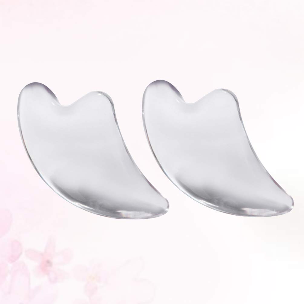 2pcs Gua Sha Facial Massage Tool Set - Jade & Rose Quartz Scraping Board for Skin Care, Lymphatic Drainage & Relaxation - Perfect for Home Spa, Anti-Aging Routine & Self-Care Rituals