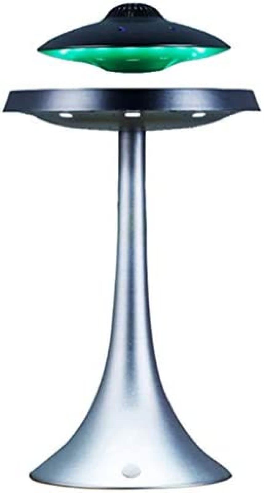 Wireless Magnetic Levitating Bluetooth Speaker with 5W Stereo Sound, LED UFO Lamp, 360° Rotation & Wireless Charging - Perfect for Home Decor, Office Gadget & Unique Gift Idea