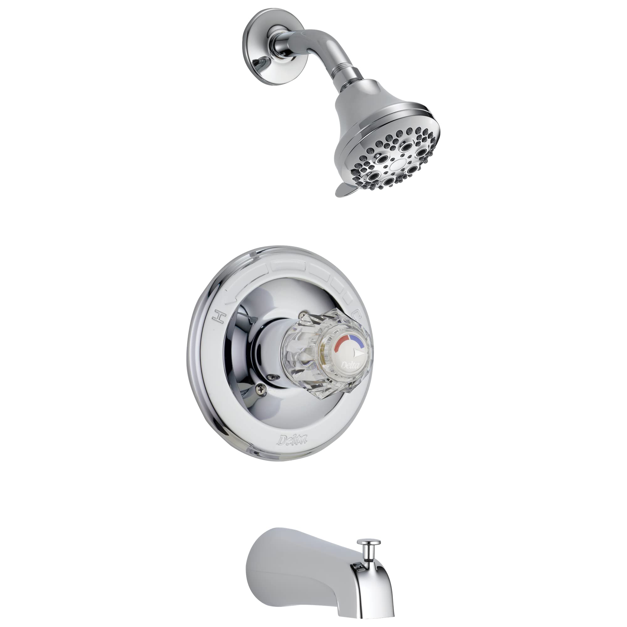 Delta Faucet T13422 Classic Tub & Shower Faucet - 10 x 7 x 10 Inches, Chrome Finish - Perfect for Bathroom Renovation & Modern Home Upgrade