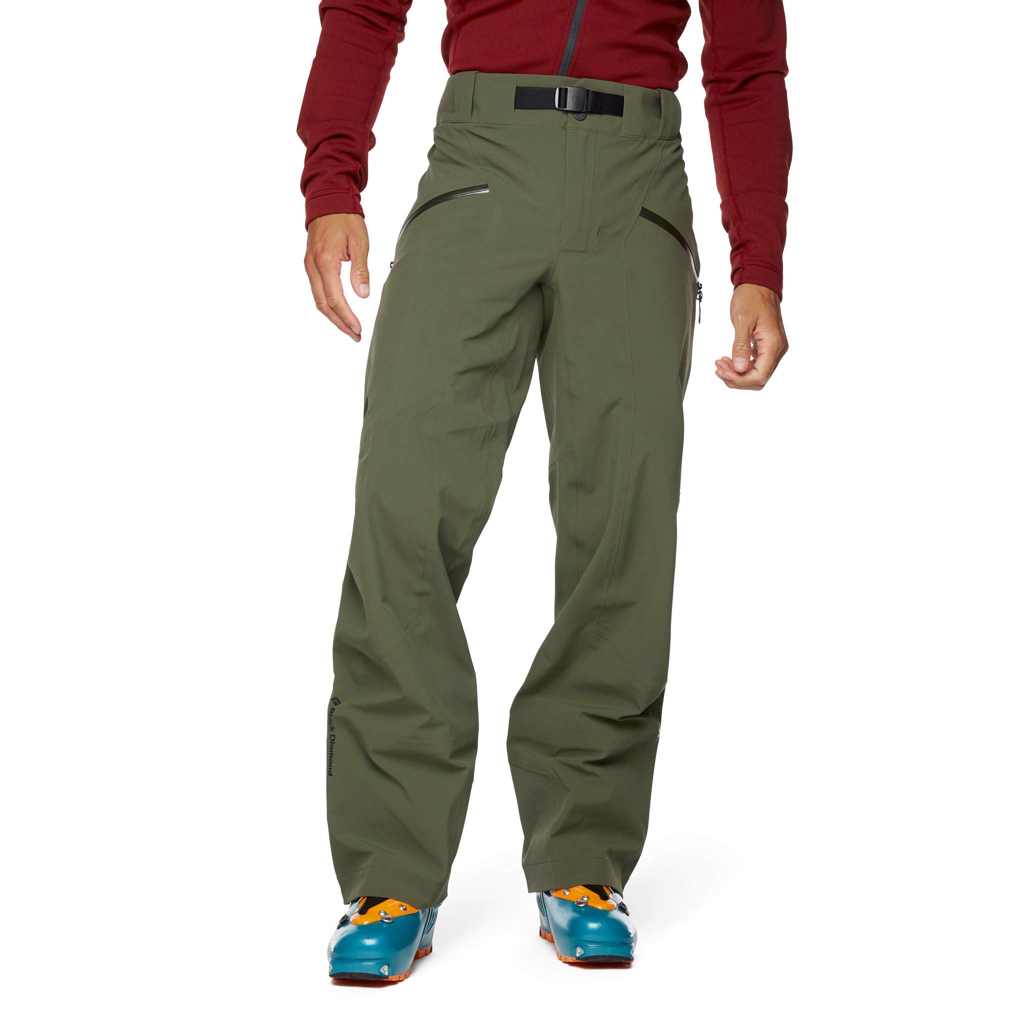 Black Diamond Equipment M Recon Stretch Ski Pants for Men - Waterproof Winter Snow Pants with Breathable Fabric - Tundra Color - XL (Extra Large) - Perfect for Skiing, Snowboarding & Cold Weather Outdoor Activities