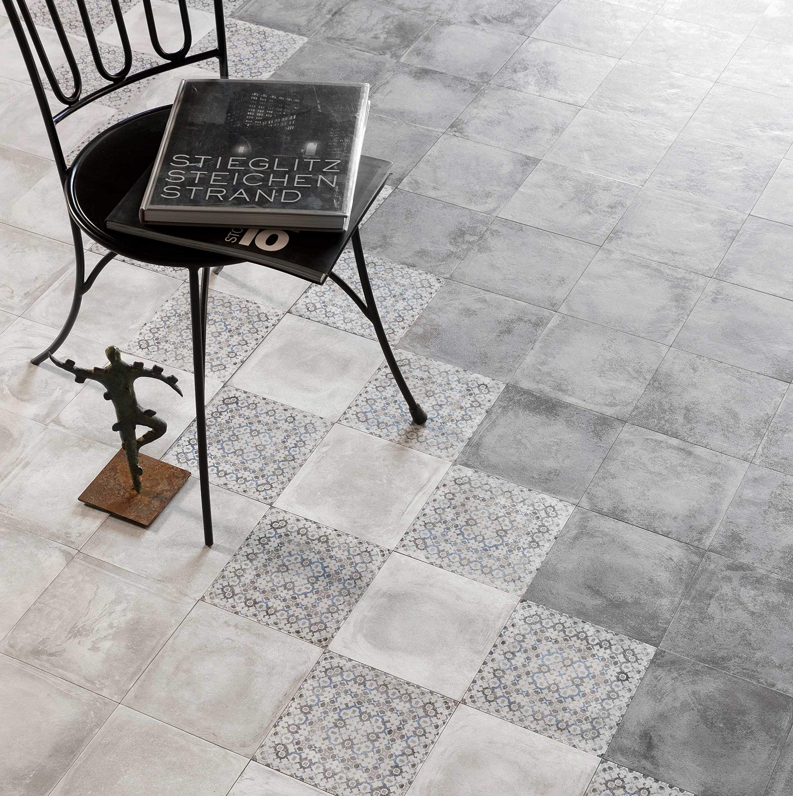 Giorbello Maranello Italian Porcelain Tile 8x8 Inch - Sophia Collection - Case of 16 Tiles (7 Sq Ft) - Premium Ceramic Floor & Wall Tile for Kitchen, Bathroom, and Backsplash
