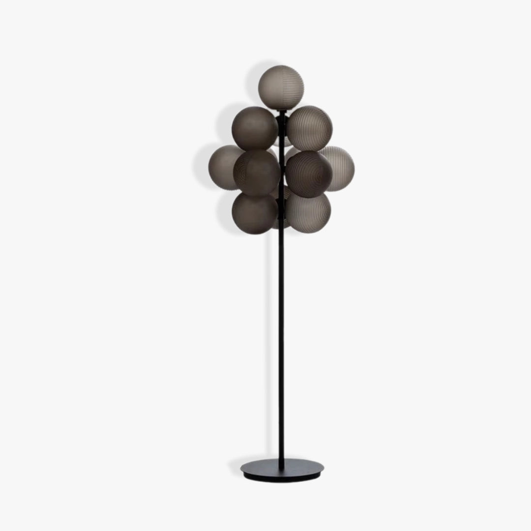 Modern Water Ripple Balloon Floor Lamp - LED Ambient Lighting for Bedroom, Living Room & Office Decor - Dimmable Standing Light for Relaxing Atmosphere