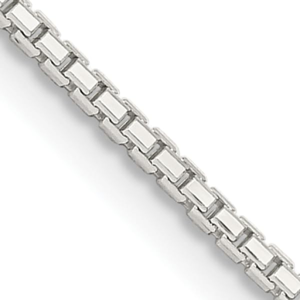 IceCarats 925 Sterling Silver 1.35mm 8-Sided Box Link Chain Necklace for Women - Elegant Layering Piece for Everyday Wear, Gift Giving & Special Occasions