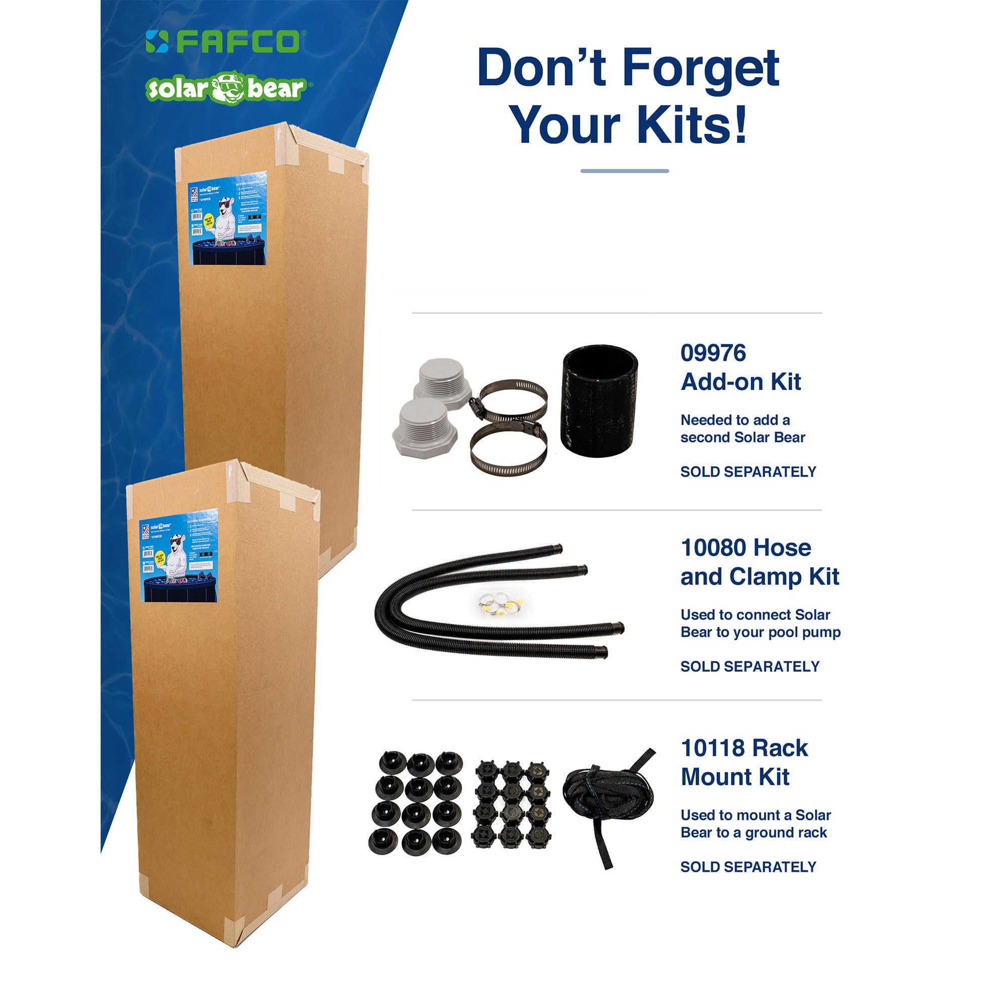 High Efficiency Solar Pool Heater Kit - 3ft x 9in x 20ft Universal Above Ground Swimming Pool Solar Heating System with DIY Starter Kit | Perfect for Backyard Pools, Spas & Outdoor Water Heating