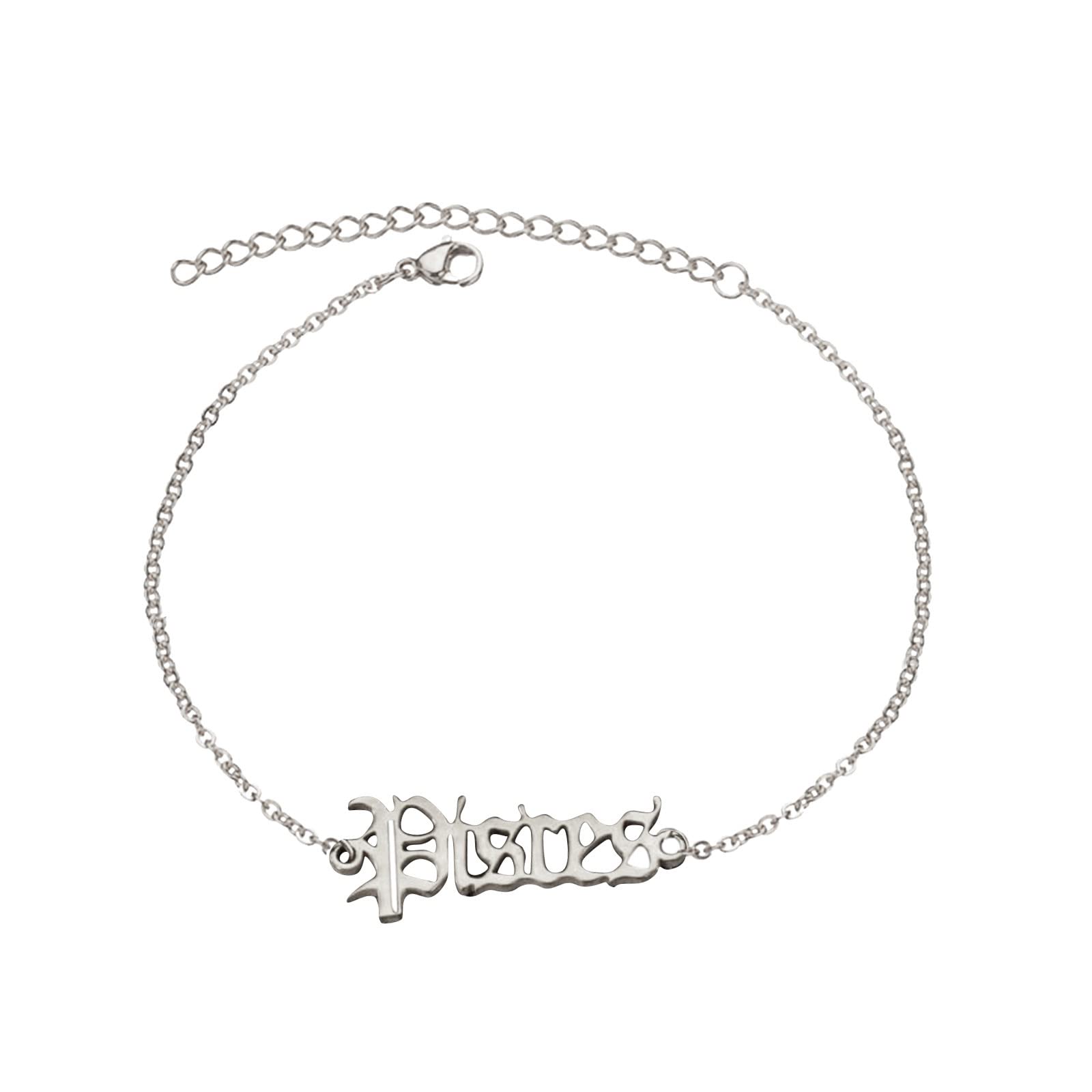 12 Constellation Mother Daughter Layered Anklet - Women's Adjustable Ankle Bracelet Jewelry for Everyday Wear, Gift for Mom, Boho Style